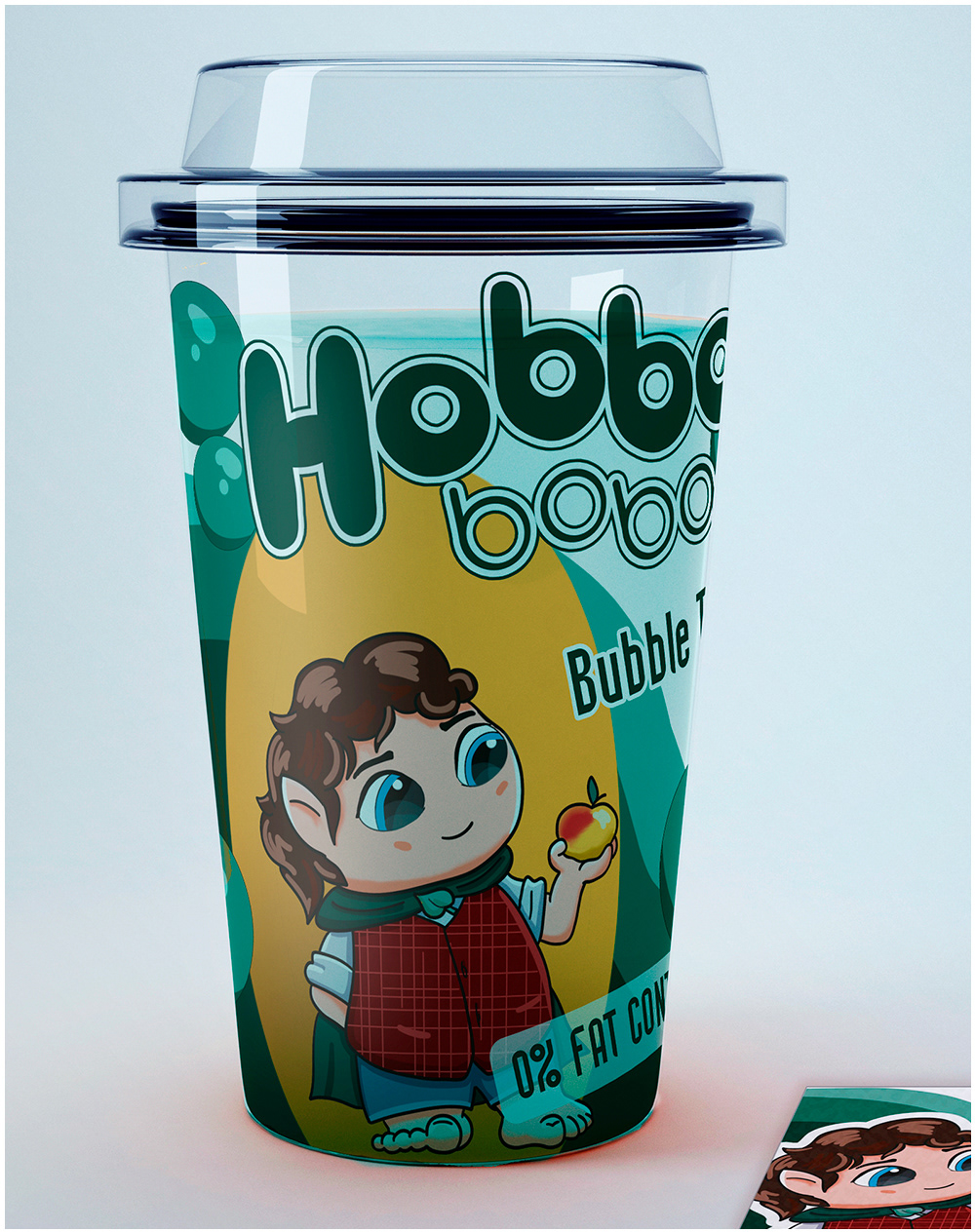 Стаканчик Bubble Tea. Дизайн упаковки, иллюстрация — Изображение №9 — Брендинг, Иллюстрация на Dprofile