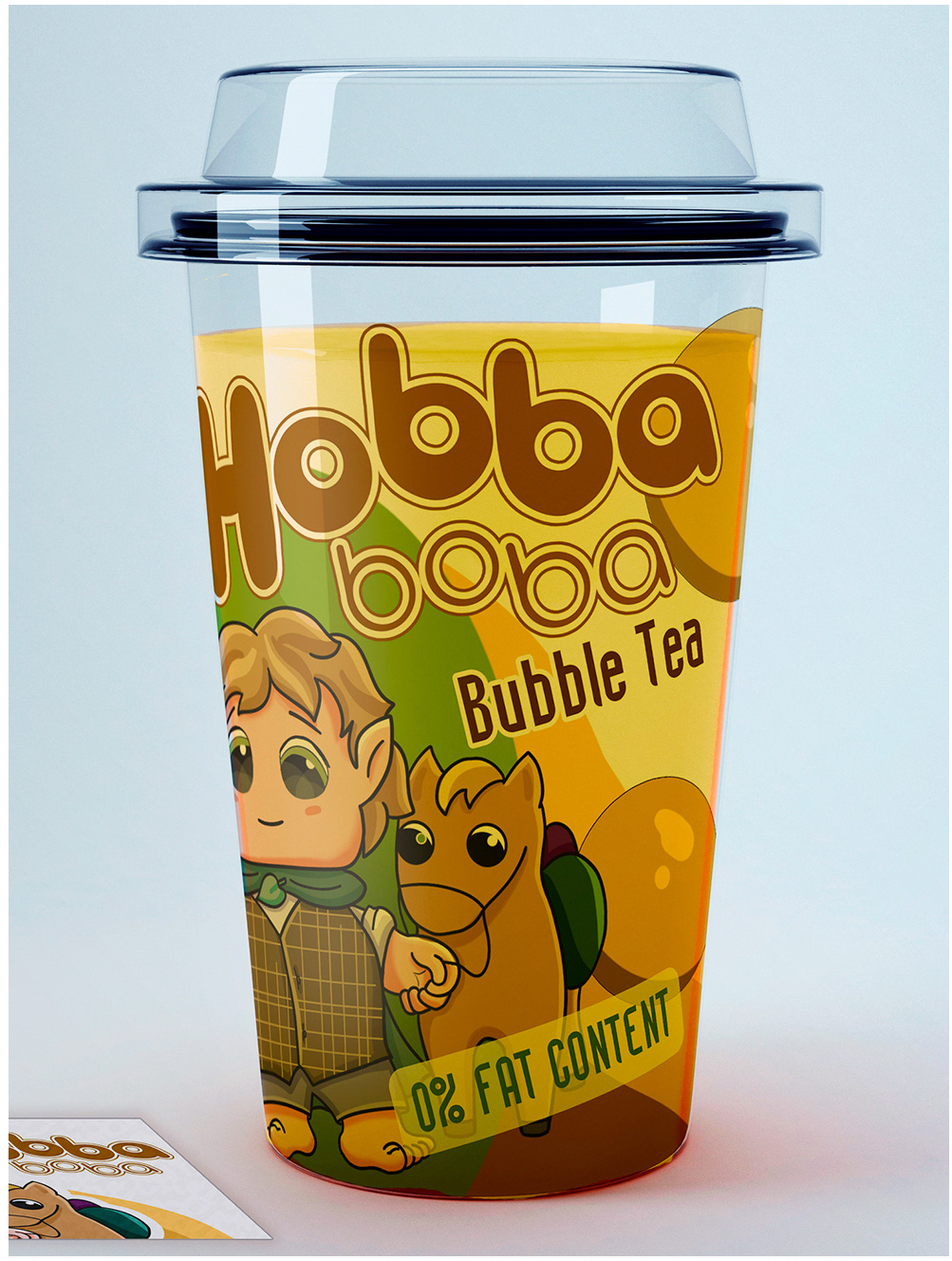 Стаканчик Bubble Tea. Дизайн упаковки, иллюстрация — Изображение №5 — Брендинг, Иллюстрация на Dprofile
