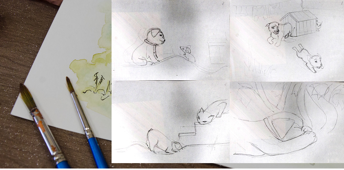 Акварельные иллюстрации для детской книги "Кто сказал мяу" — Изображение №8 — Иллюстрация на Dprofile