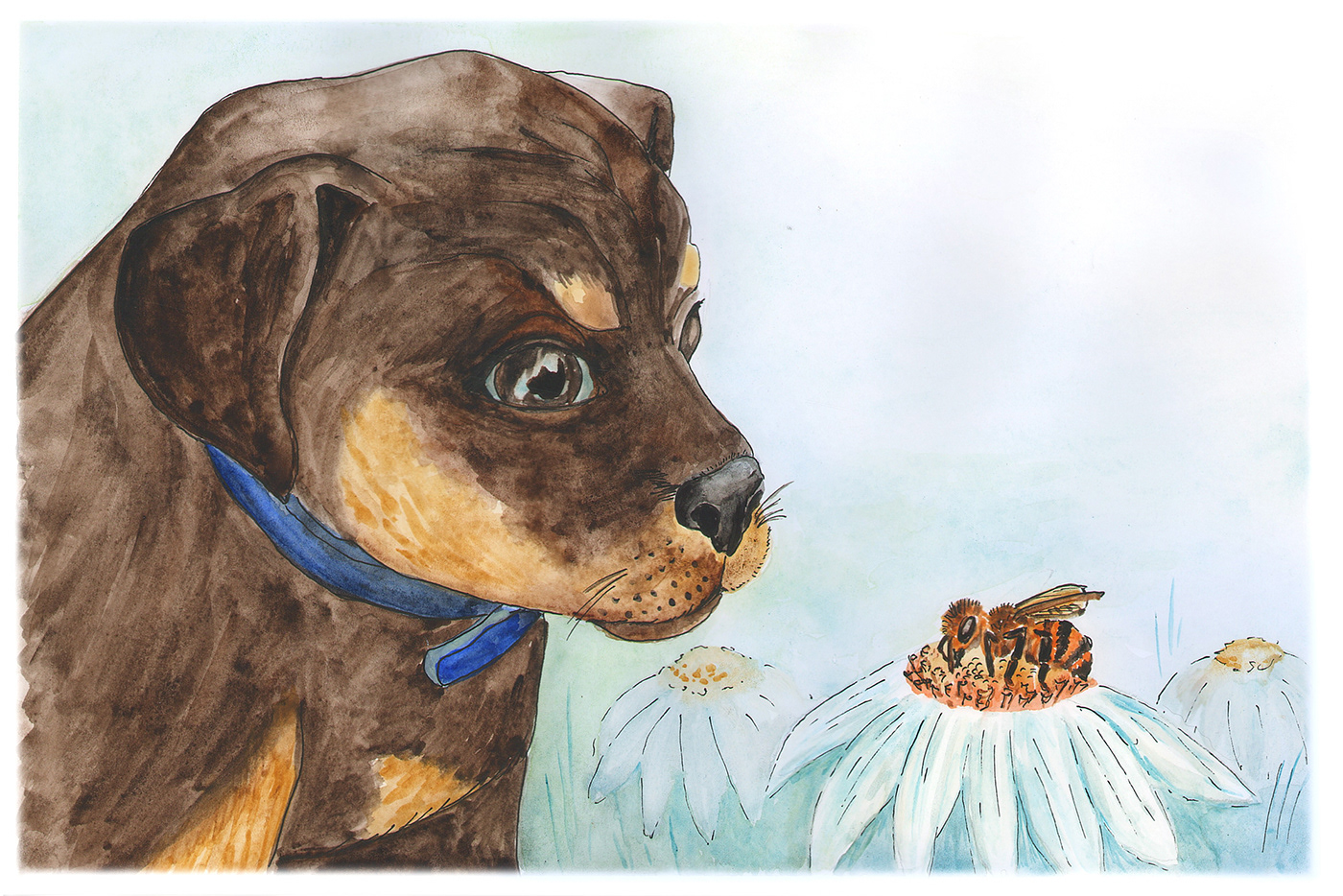 Акварельные иллюстрации для детской книги "Кто сказал мяу" — Изображение №9 — Иллюстрация на Dprofile