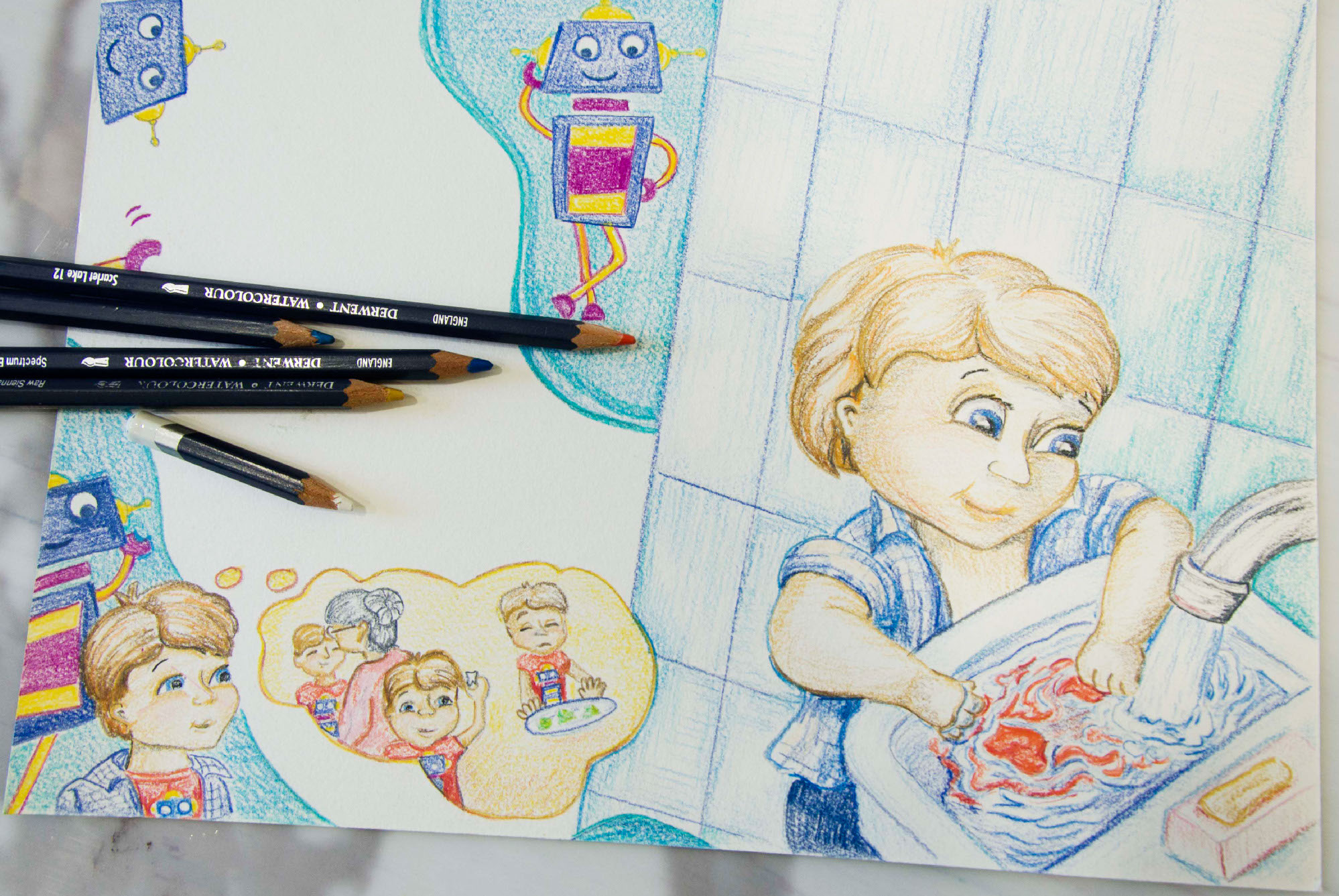 Иллюстрации и обложка для детской книги, карандаш — Изображение №23 — Иллюстрация на Dprofile