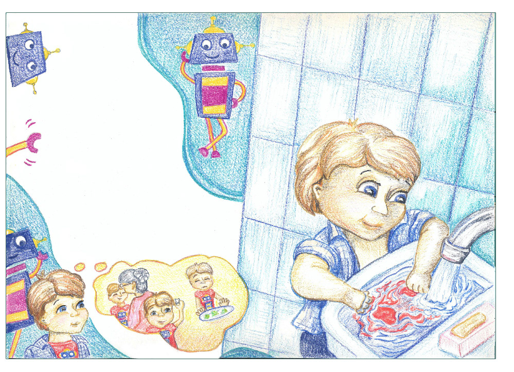 Иллюстрации и обложка для детской книги, карандаш — Изображение №6 — Иллюстрация на Dprofile