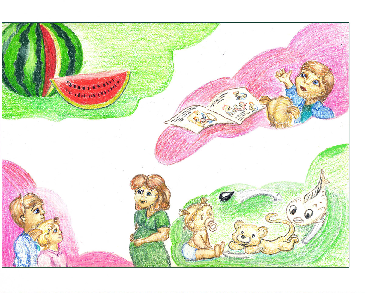 Иллюстрации и обложка для детской книги, карандаш — Изображение №11 — Иллюстрация на Dprofile