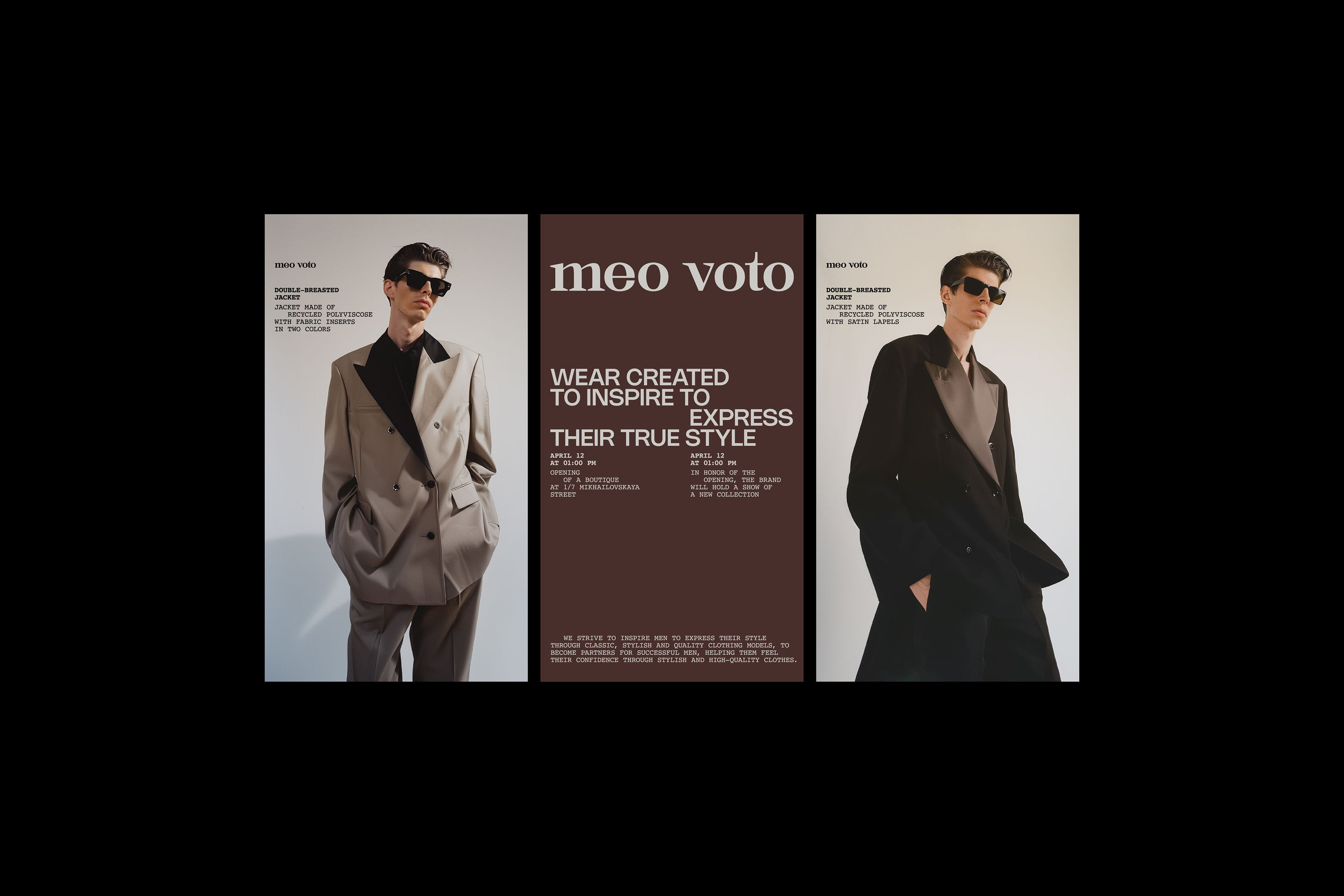 MEO VOTO | МУЖСКАЯ ОДЕЖДА — Изображение №17 — Брендинг на Dprofile