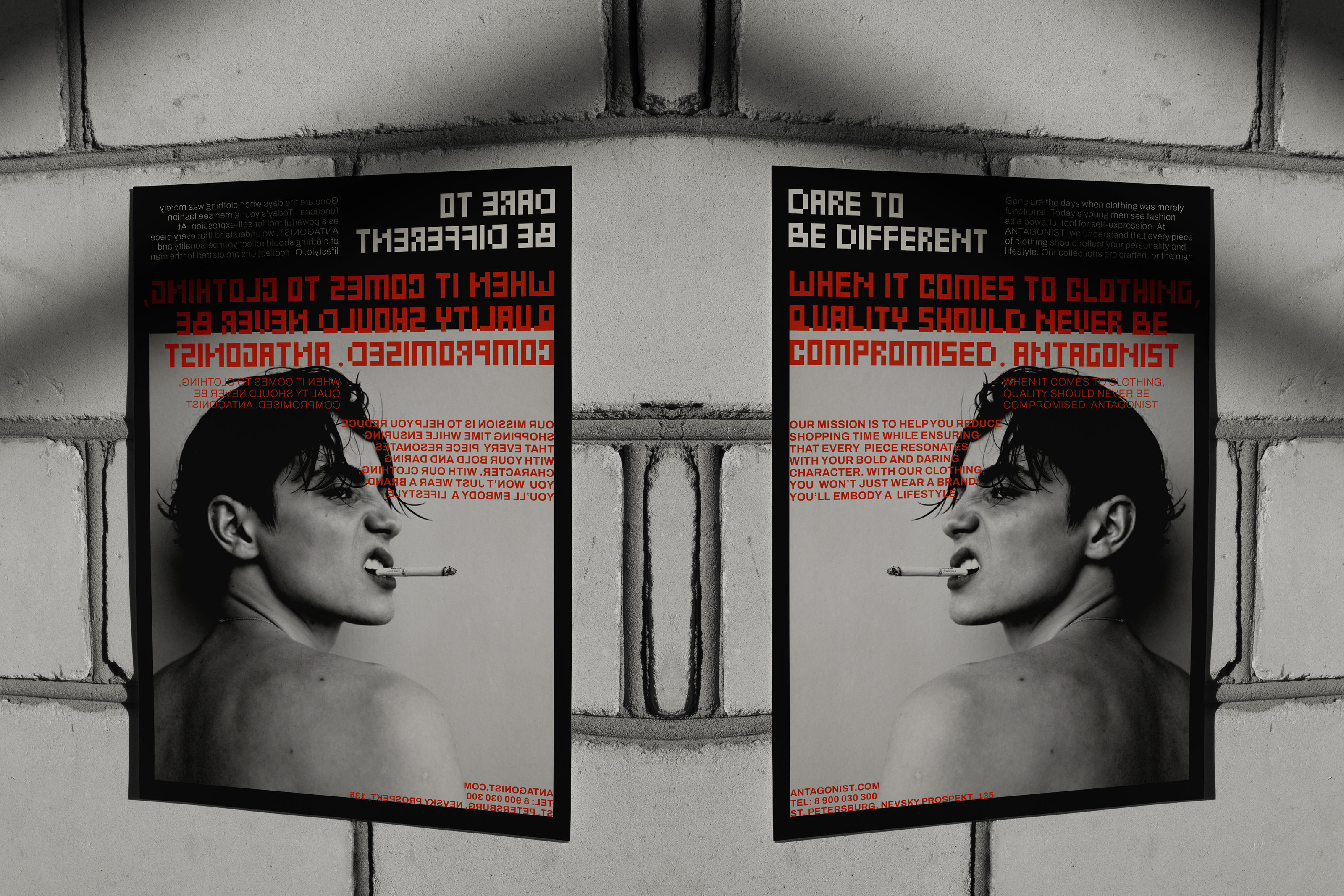 ANTAGONIST | Brand identity | Men's clothing brand — Изображение №2 — Брендинг на Dprofile