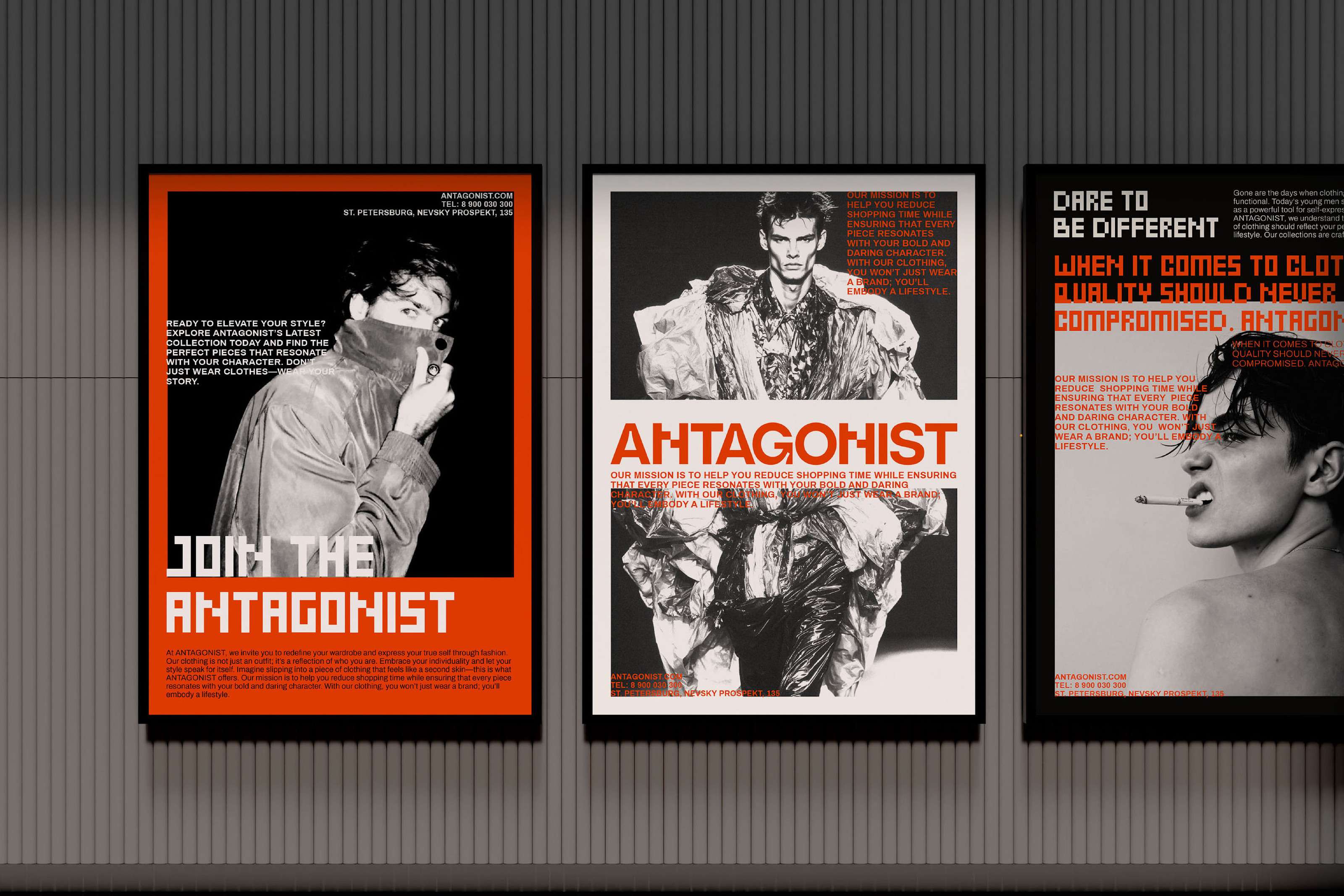 ANTAGONIST | Brand identity | Men's clothing brand — Изображение №5 — Брендинг на Dprofile