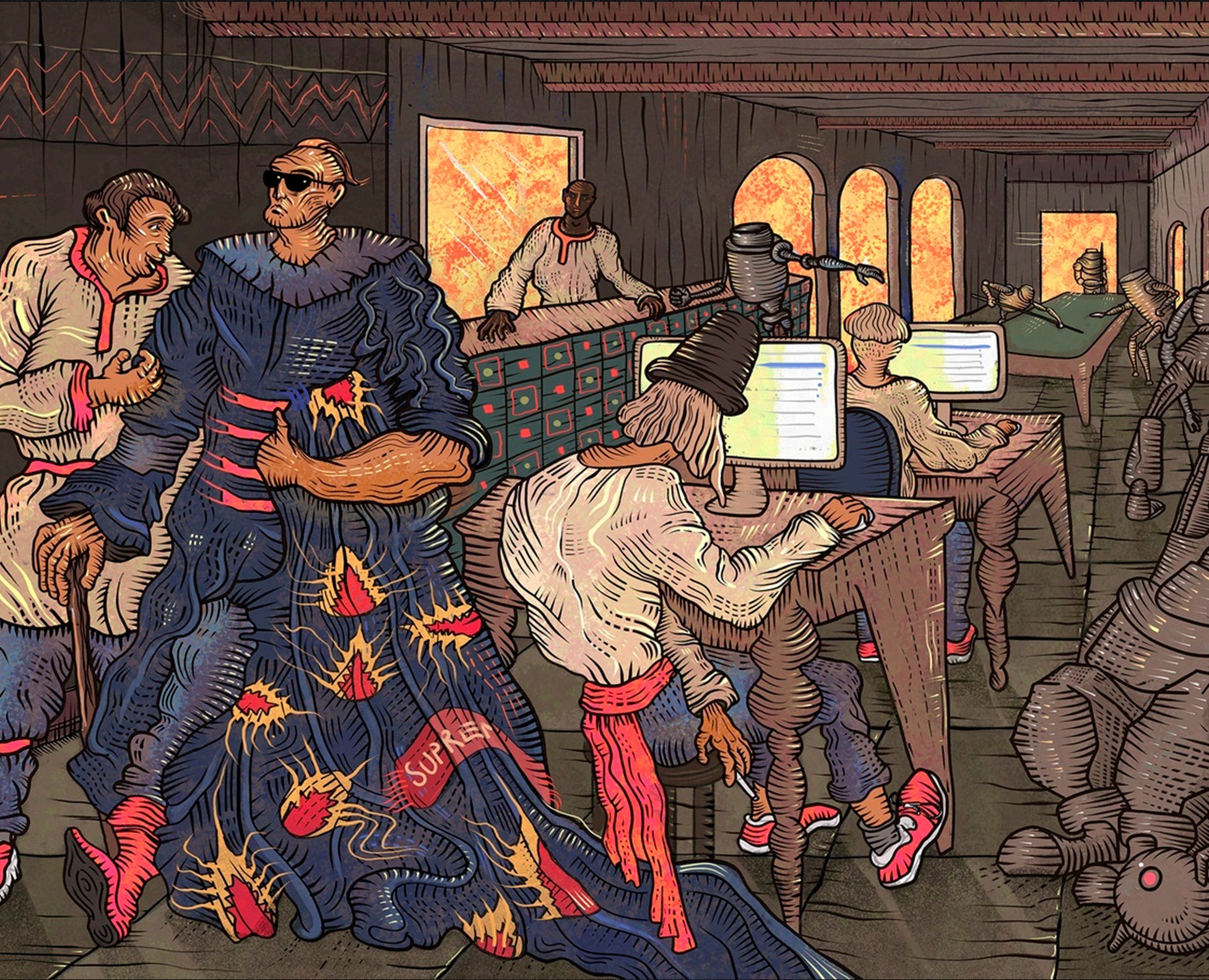 Русский быт — Иллюстрация на Dprofile