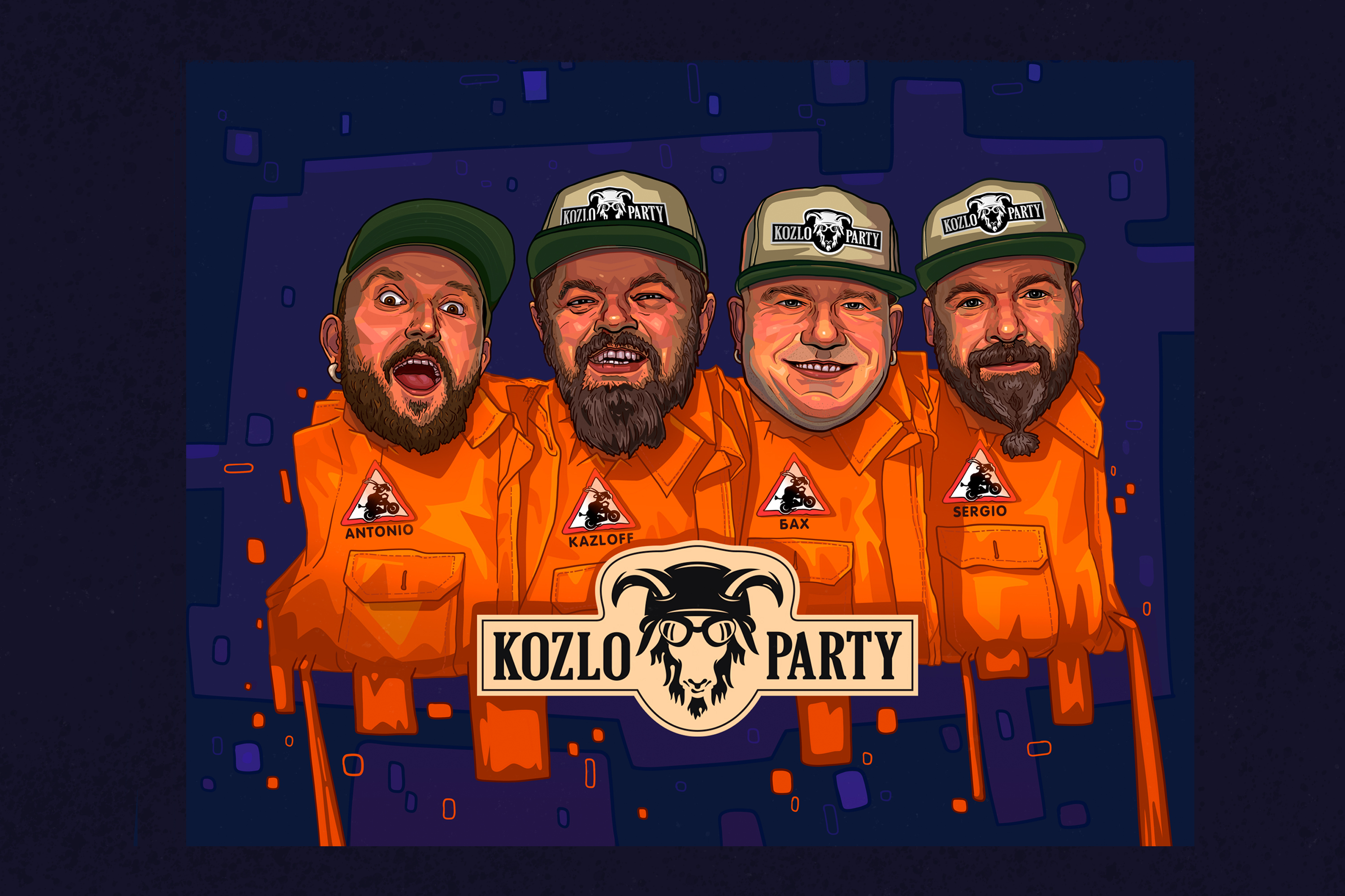 Мотофестиваль Kozloparty — Изображение №3 — Брендинг, Иллюстрация на Dprofile