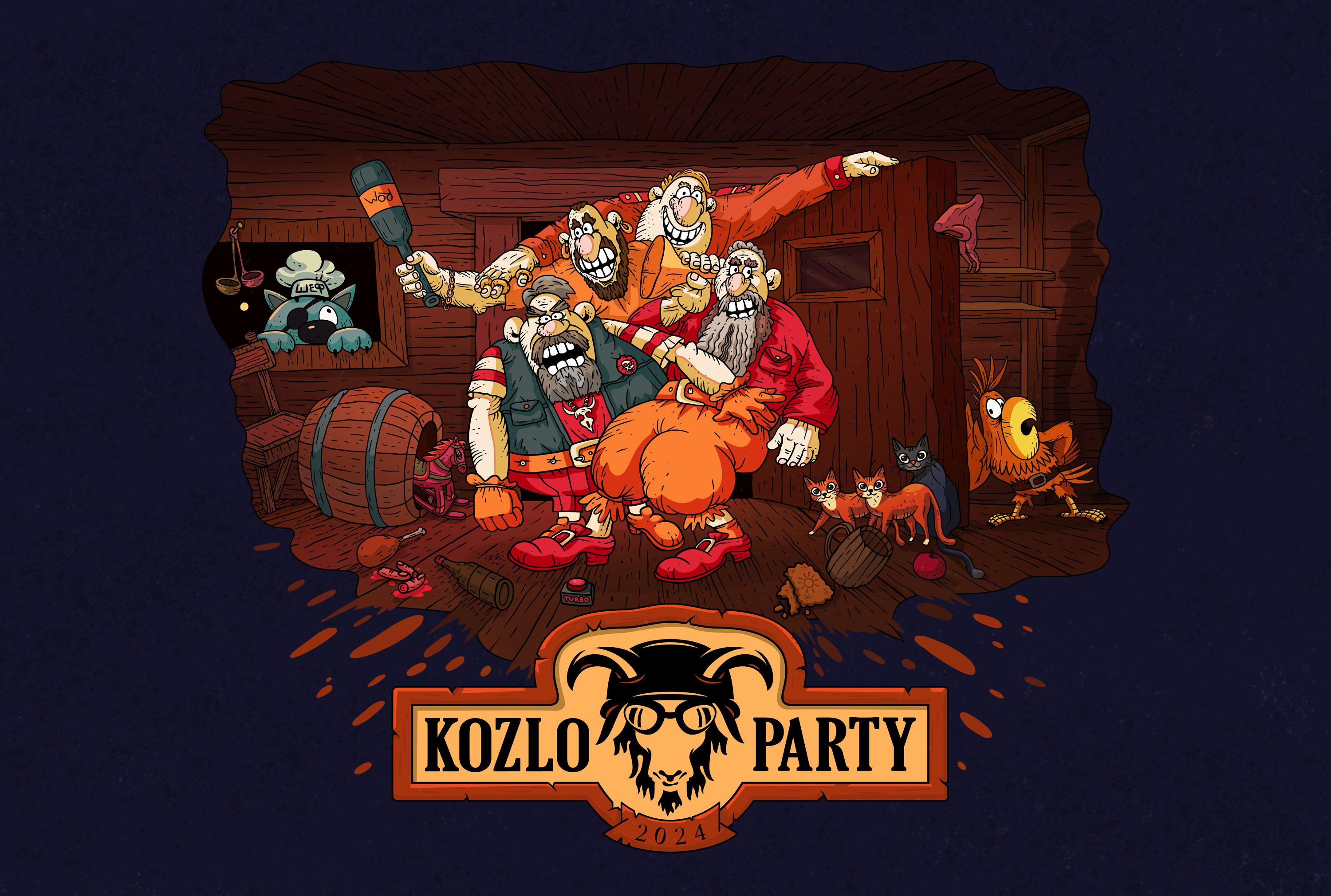 Мотофестиваль Kozloparty — Изображение №5 — Брендинг, Иллюстрация на Dprofile