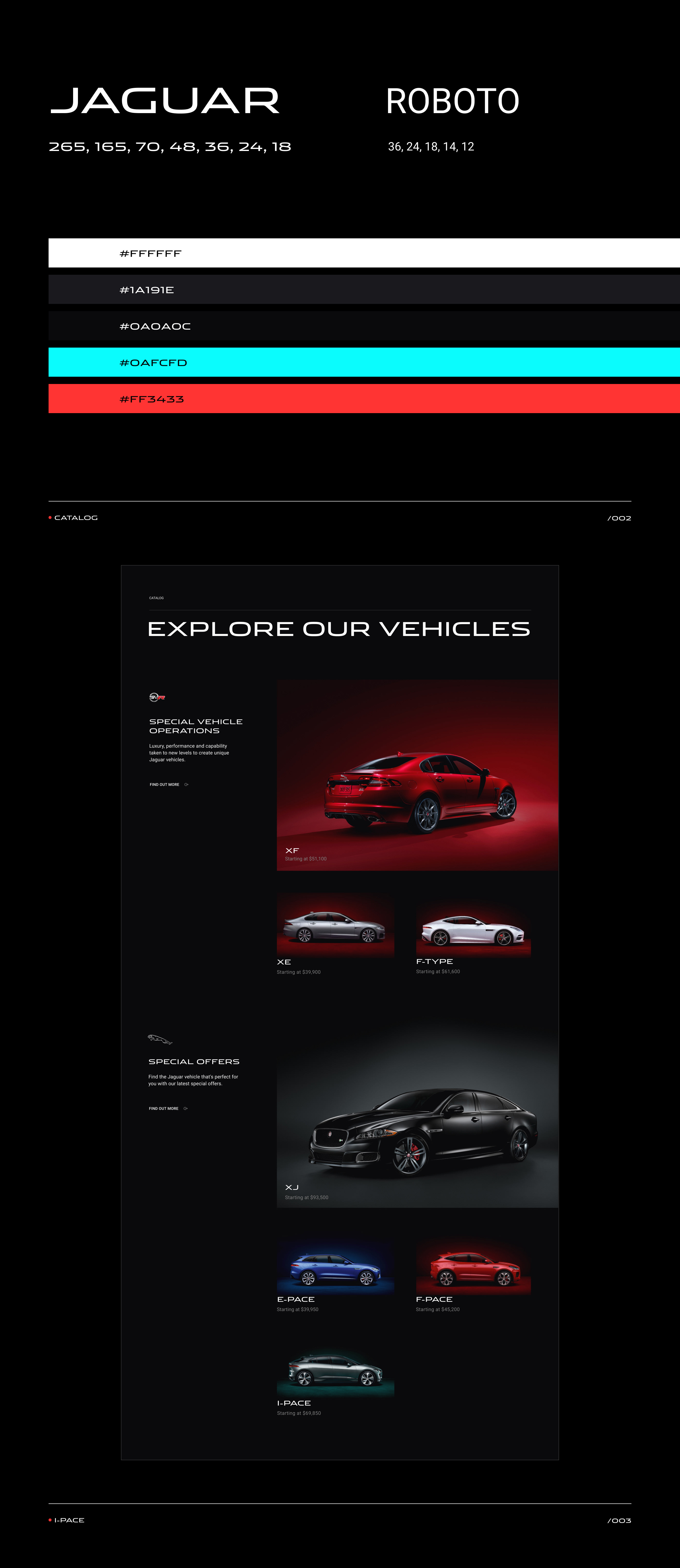 Jaguar — редизайн сайта автомобилей — Изображение №3 — Интерфейсы, Брендинг, Иллюстрация на Dprofile