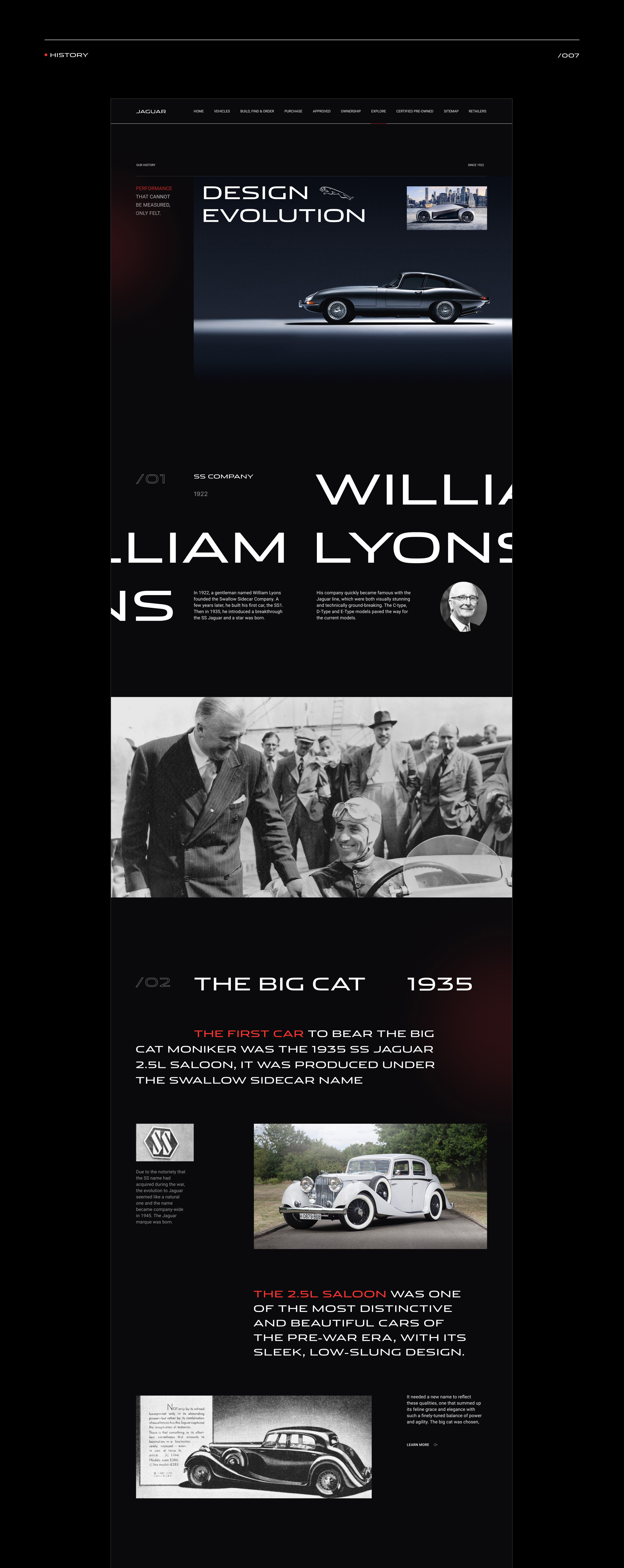 Jaguar — редизайн сайта автомобилей — Изображение №10 — Интерфейсы, Брендинг, Иллюстрация на Dprofile