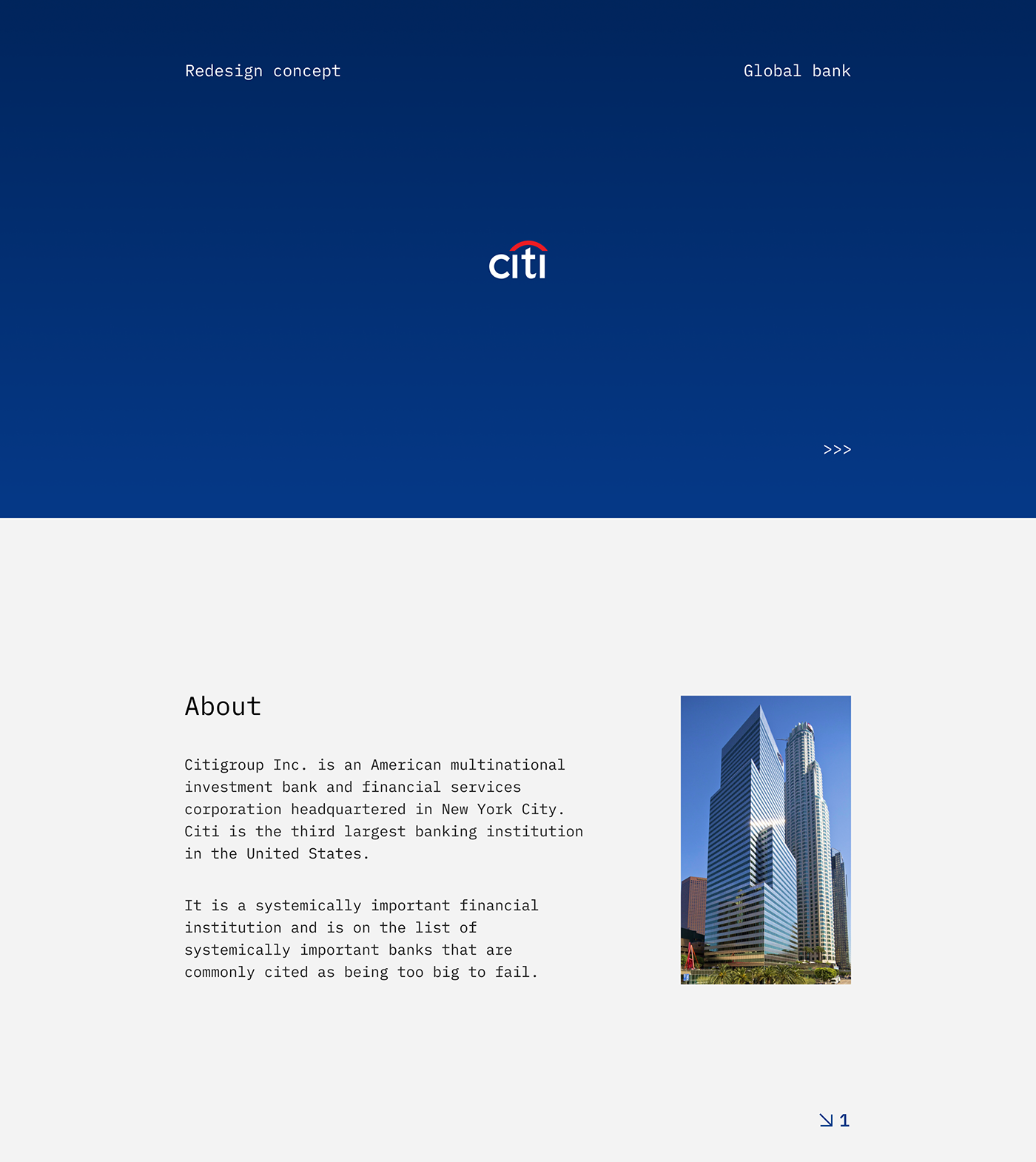 Citi — редизайн сайта Всемирного банка — Изображение №1 — Интерфейсы, Брендинг, Иллюстрация на Dprofile