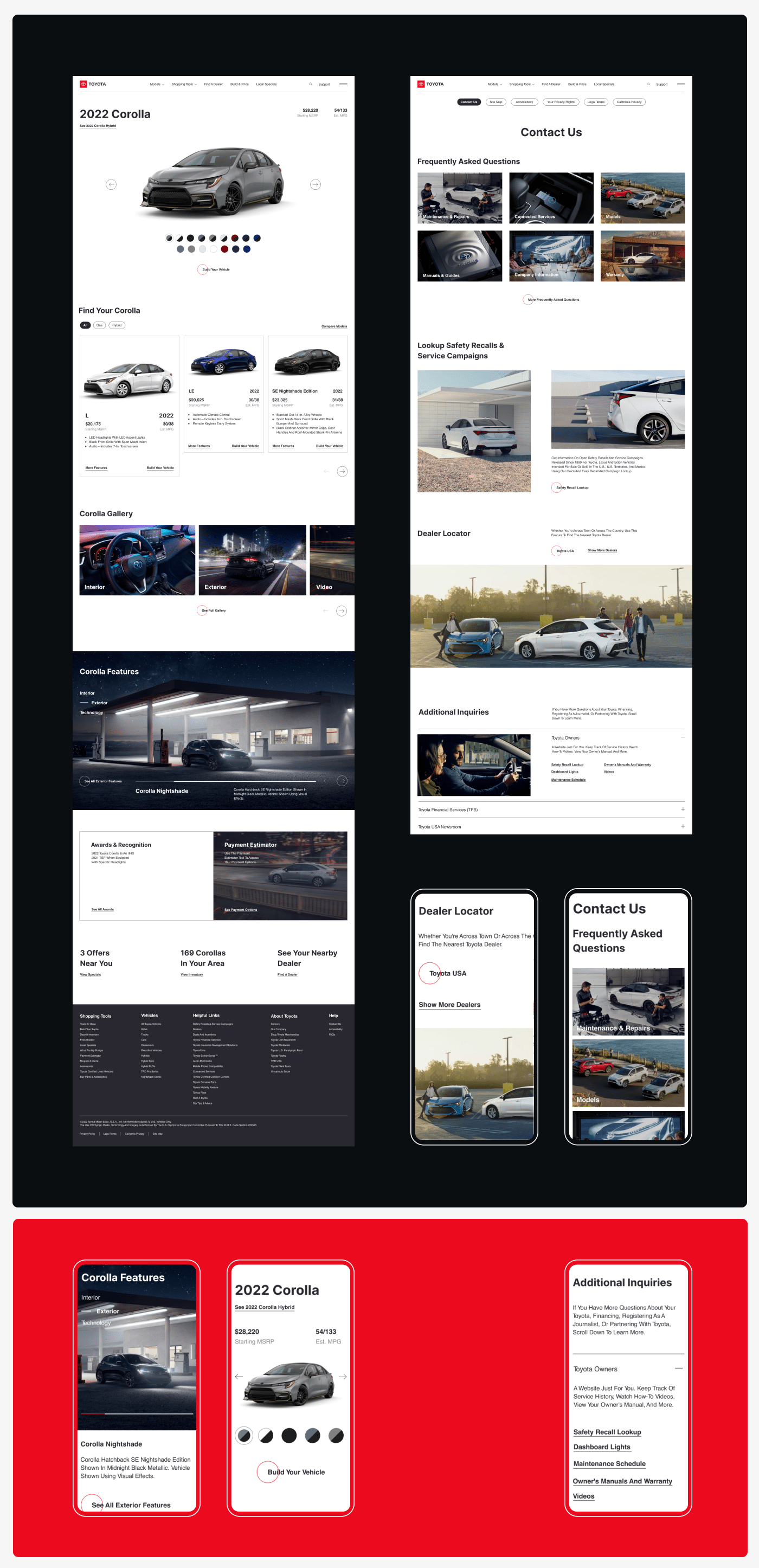 Toyota website — Изображение №2 — Интерфейсы на Dprofile