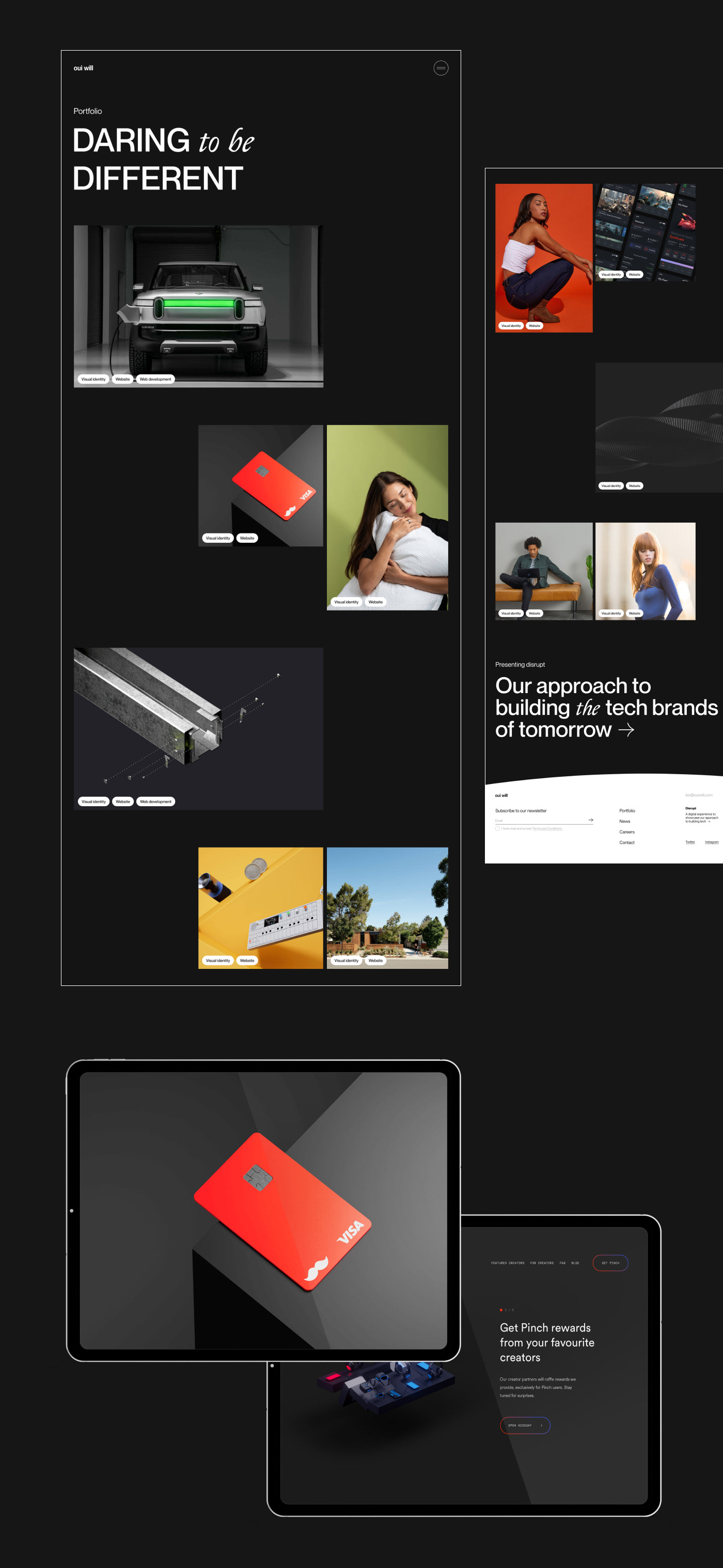 Ouwill | Digital Agency Website Concept — Изображение №3 — Интерфейсы на Dprofile