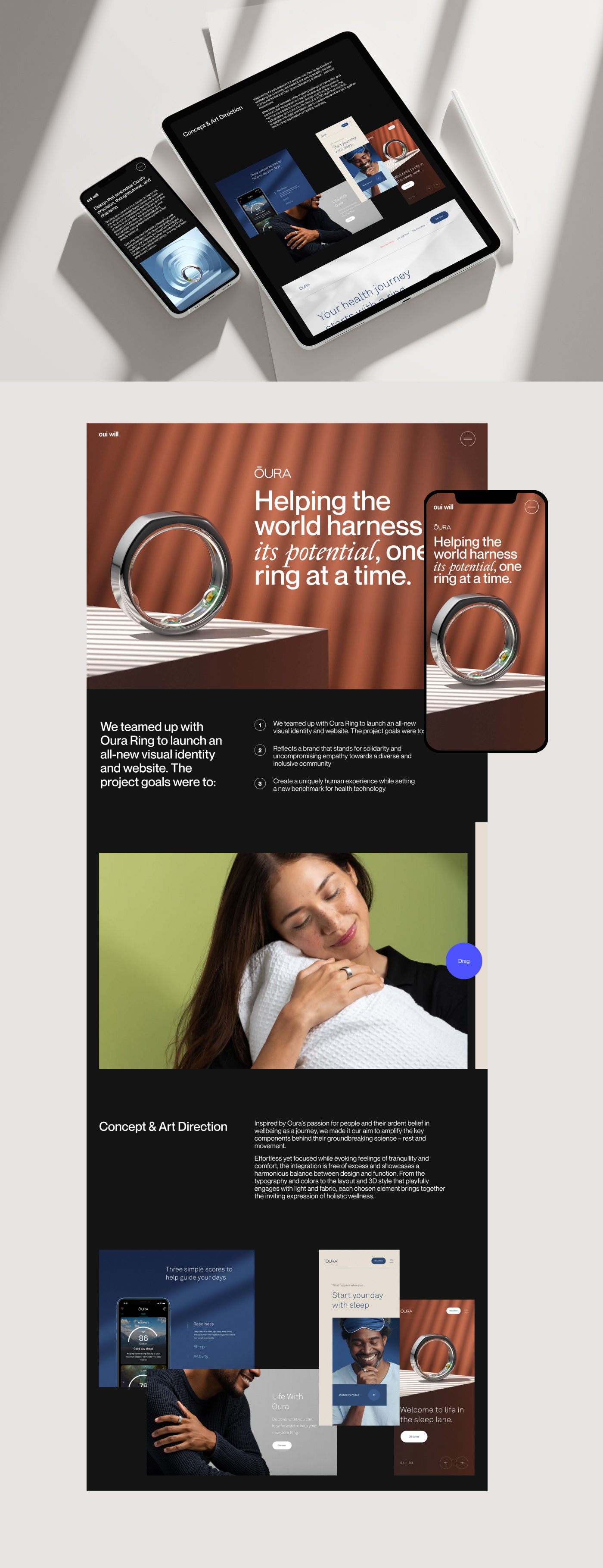 Ouwill | Digital Agency Website Concept — Изображение №5 — Интерфейсы на Dprofile
