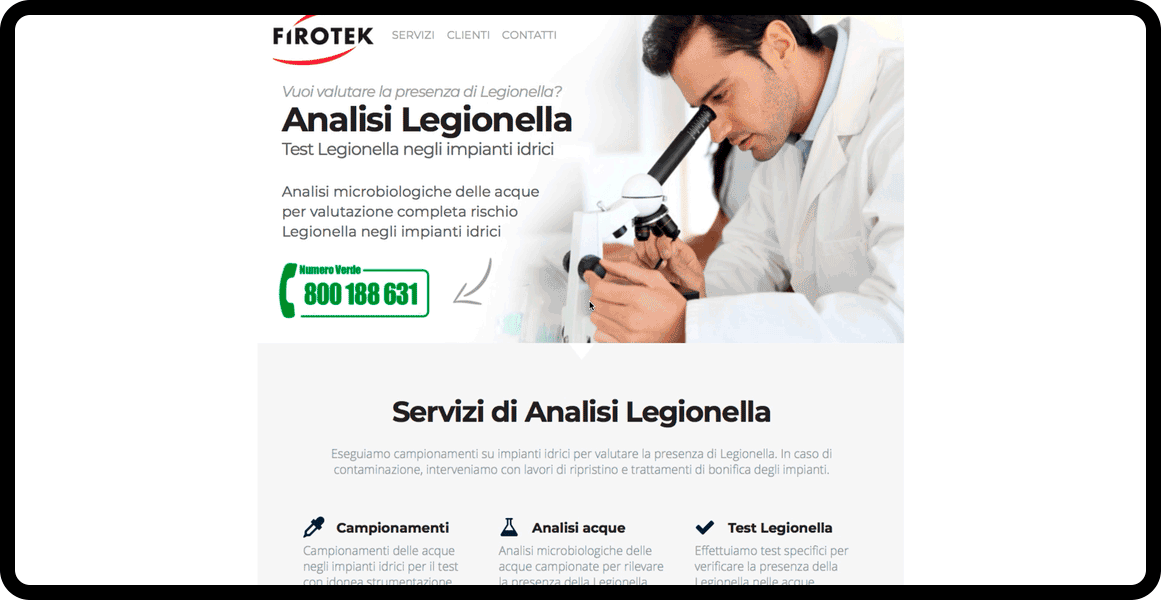 Firotek Landing Page — Изображение №2 — Маркетинг на Dprofile