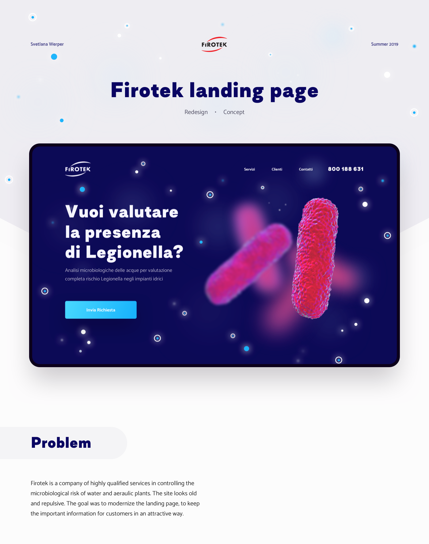 Firotek Landing Page — Изображение №1 — Маркетинг на Dprofile
