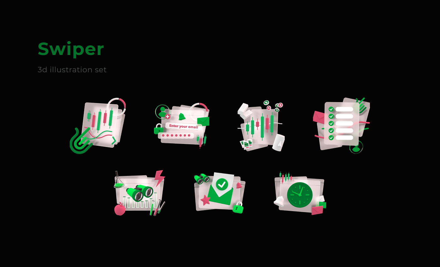 Swiper 2021 — Изображение №1 — Иллюстрация, 3D на Dprofile