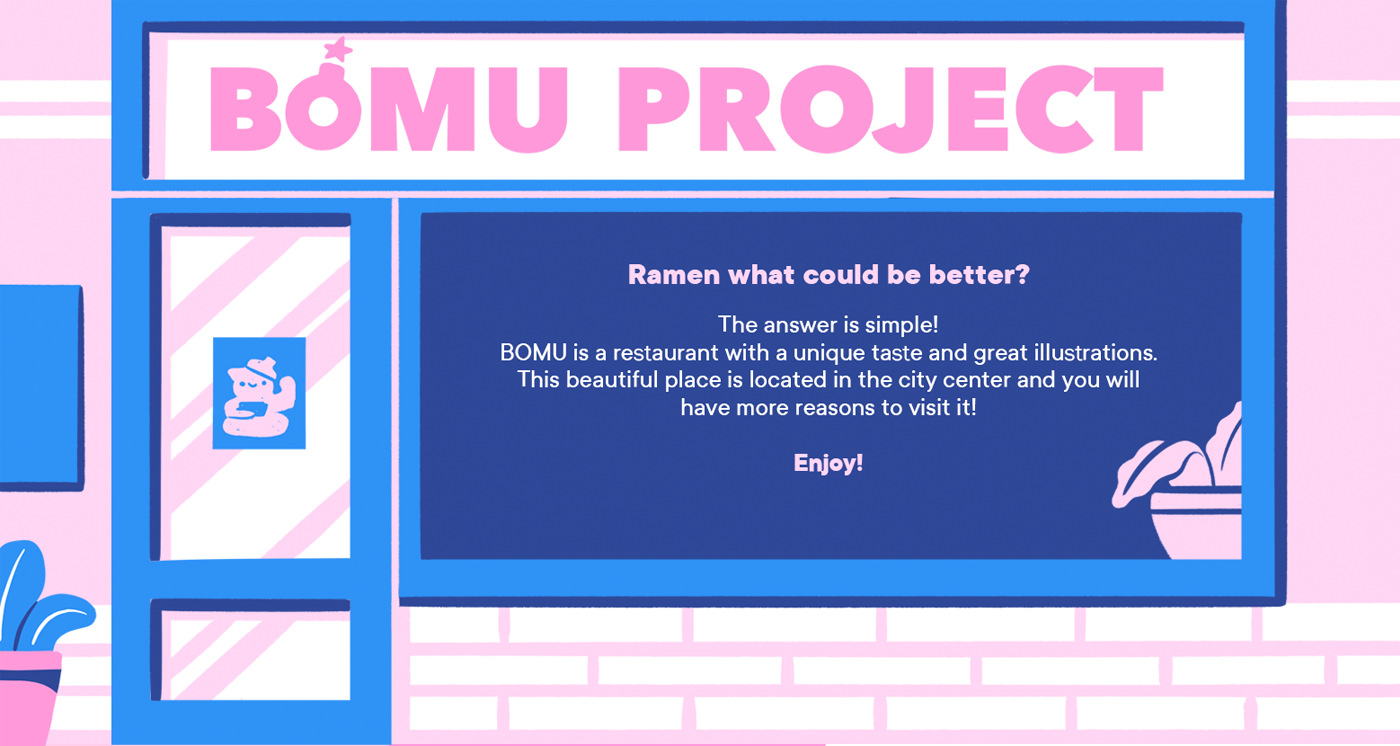 Bomu Restaurant — Изображение №1 — Брендинг, Иллюстрация на Dprofile