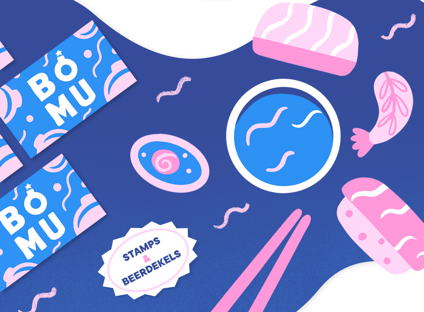 Bomu Restaurant — Изображение №4 — Брендинг, Иллюстрация на Dprofile