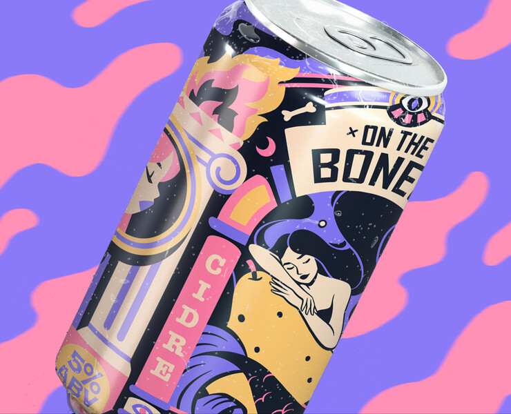 On the Bones - CIDER LABEL. Packaging на Dprofile