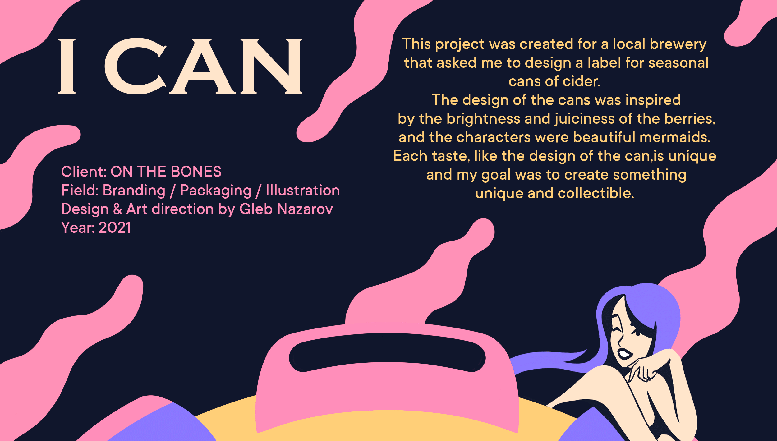 On the Bones - CIDER LABEL. Packaging — Изображение №1 — Брендинг, Иллюстрация на Dprofile