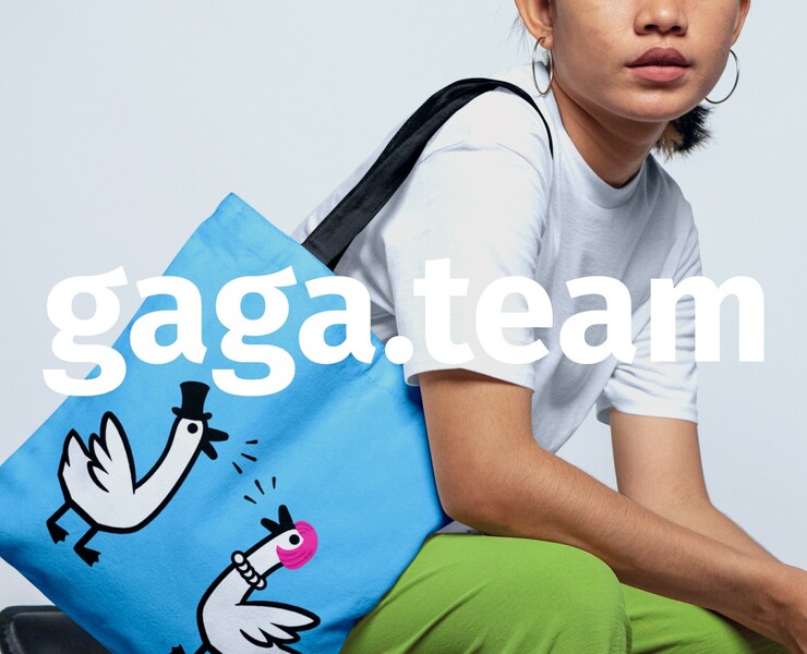 Gaga.team — Брендинг, Иллюстрация на Dprofile