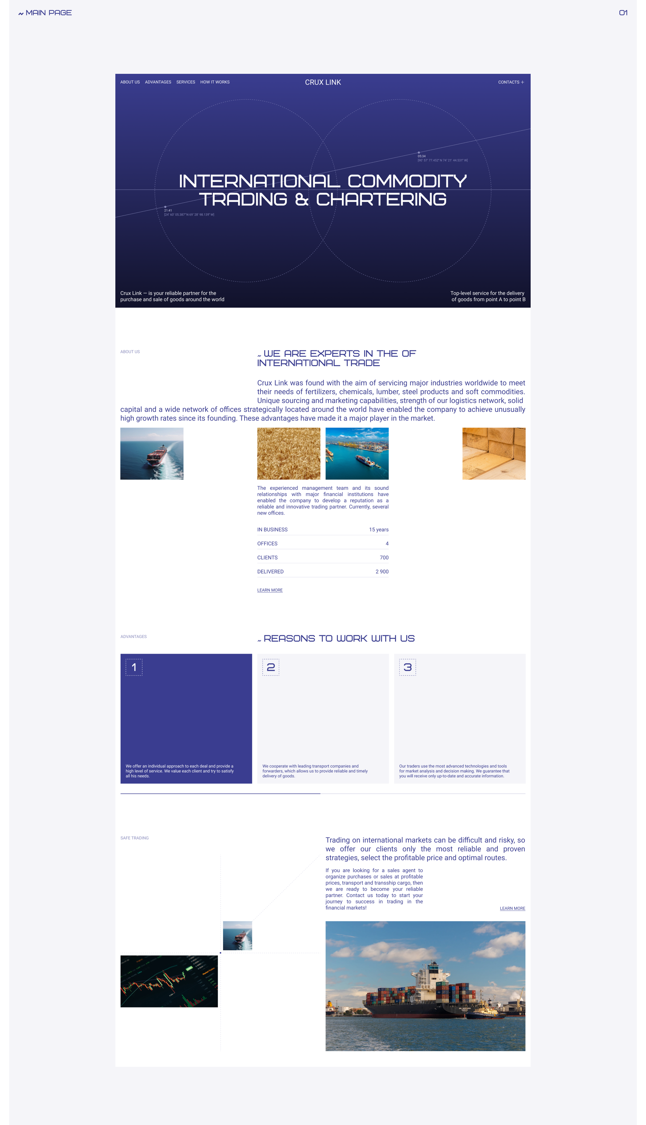 CRUX LINK | Landing Page | Redesign — Изображение №2 — Интерфейсы на Dprofile