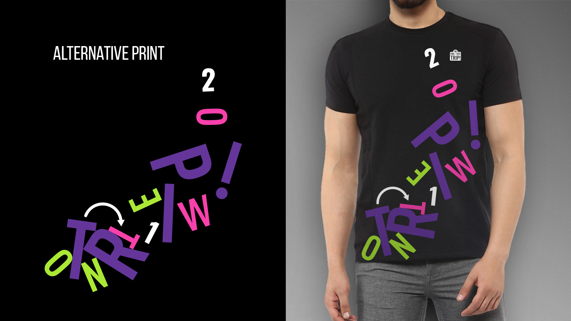 Merch design concept for One Two Trip — Изображение №6 — Брендинг, Графика на Dprofile