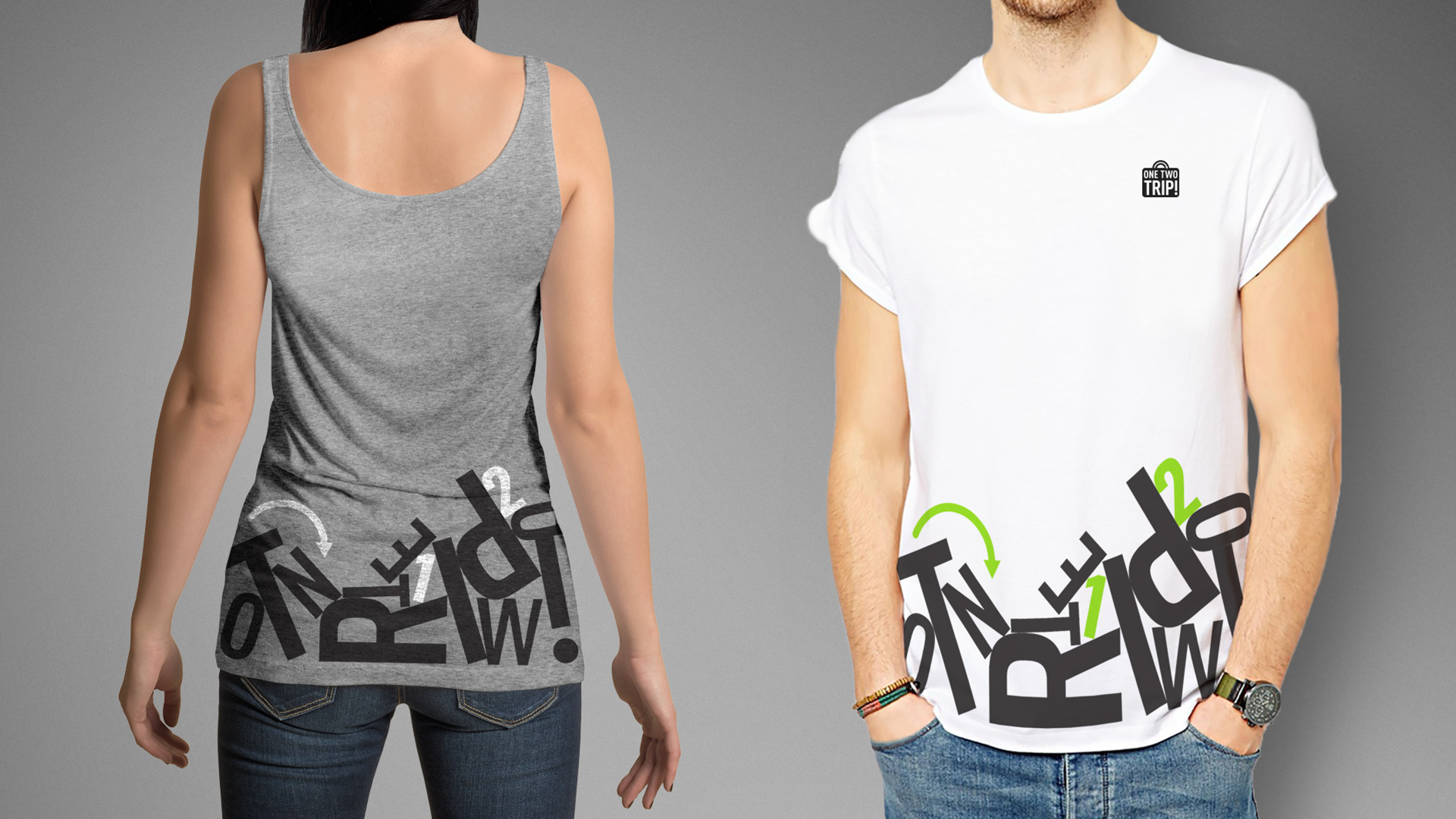 Merch design concept for One Two Trip — Изображение №2 — Брендинг, Графика на Dprofile