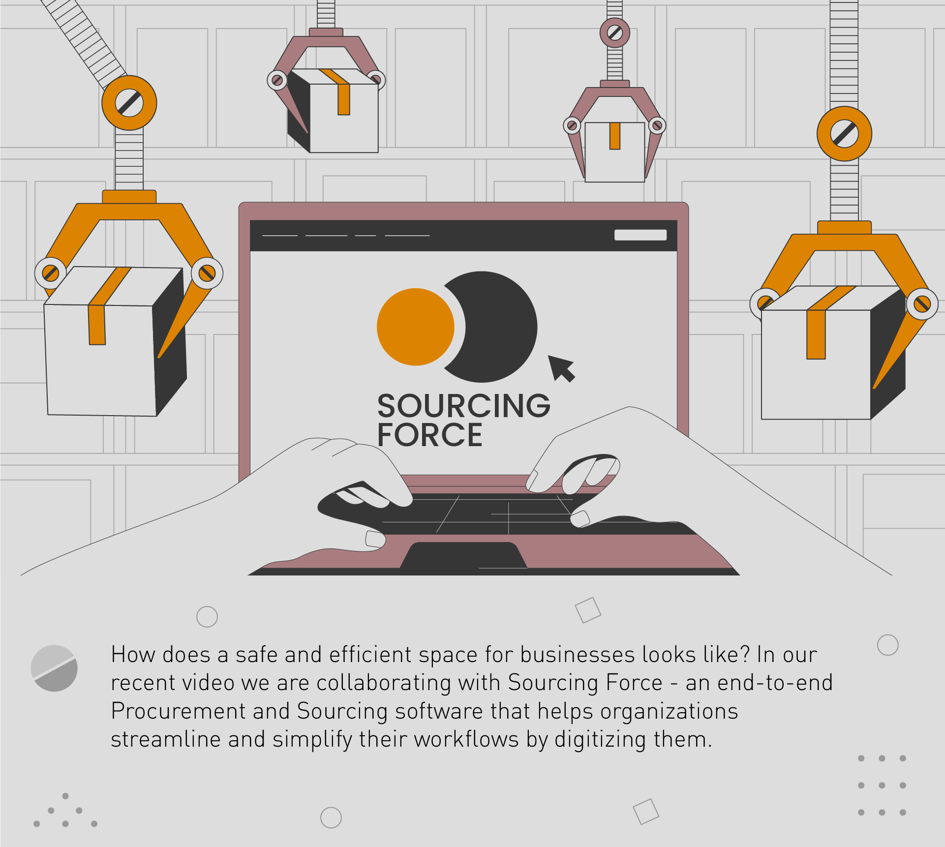 Sourcing Force 2D эксплейнер — Изображение №1 — Иллюстрация, Анимация на Dprofile