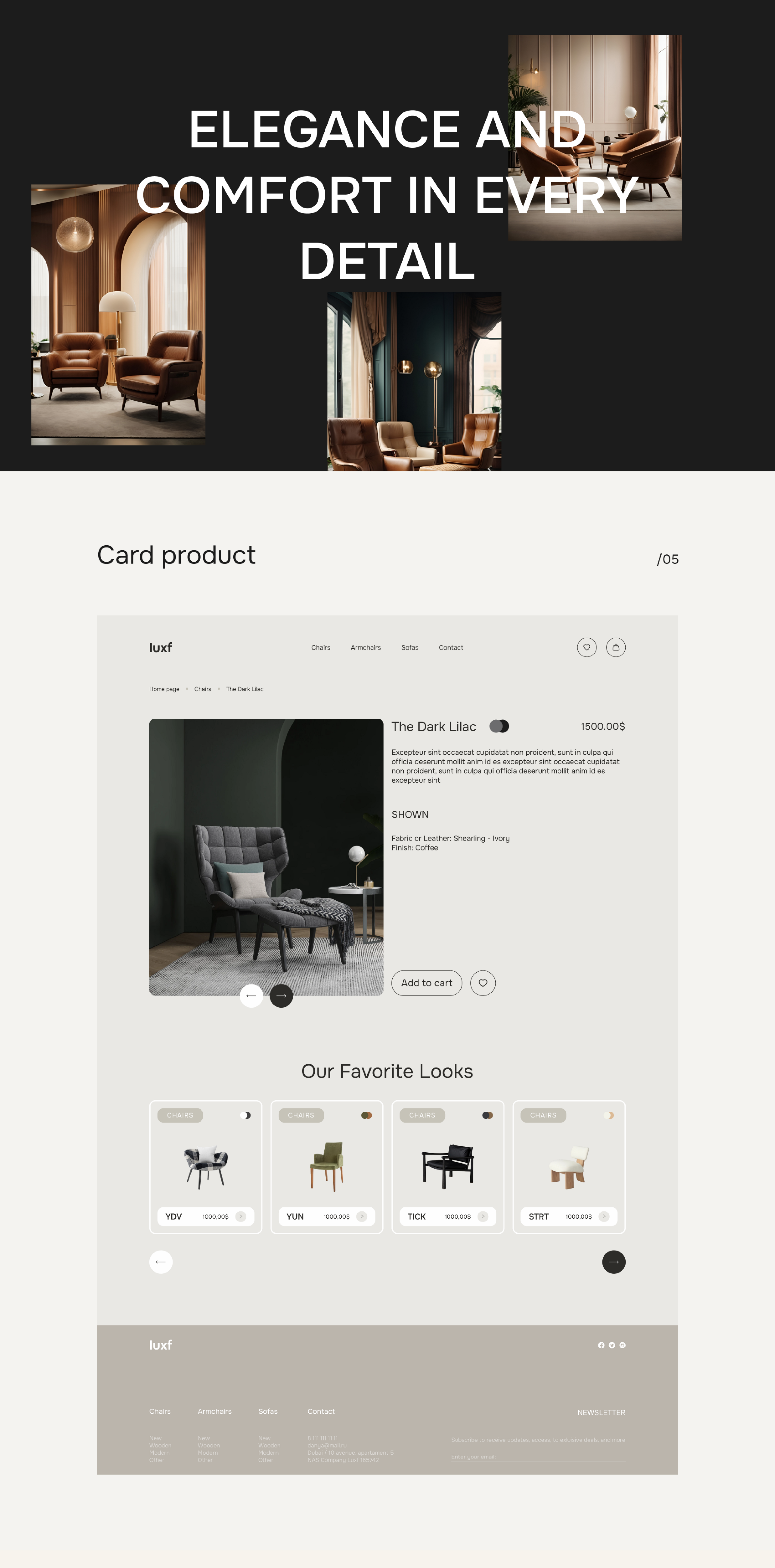 Luxf / E-commerce — Изображение №6 — Интерфейсы на Dprofile