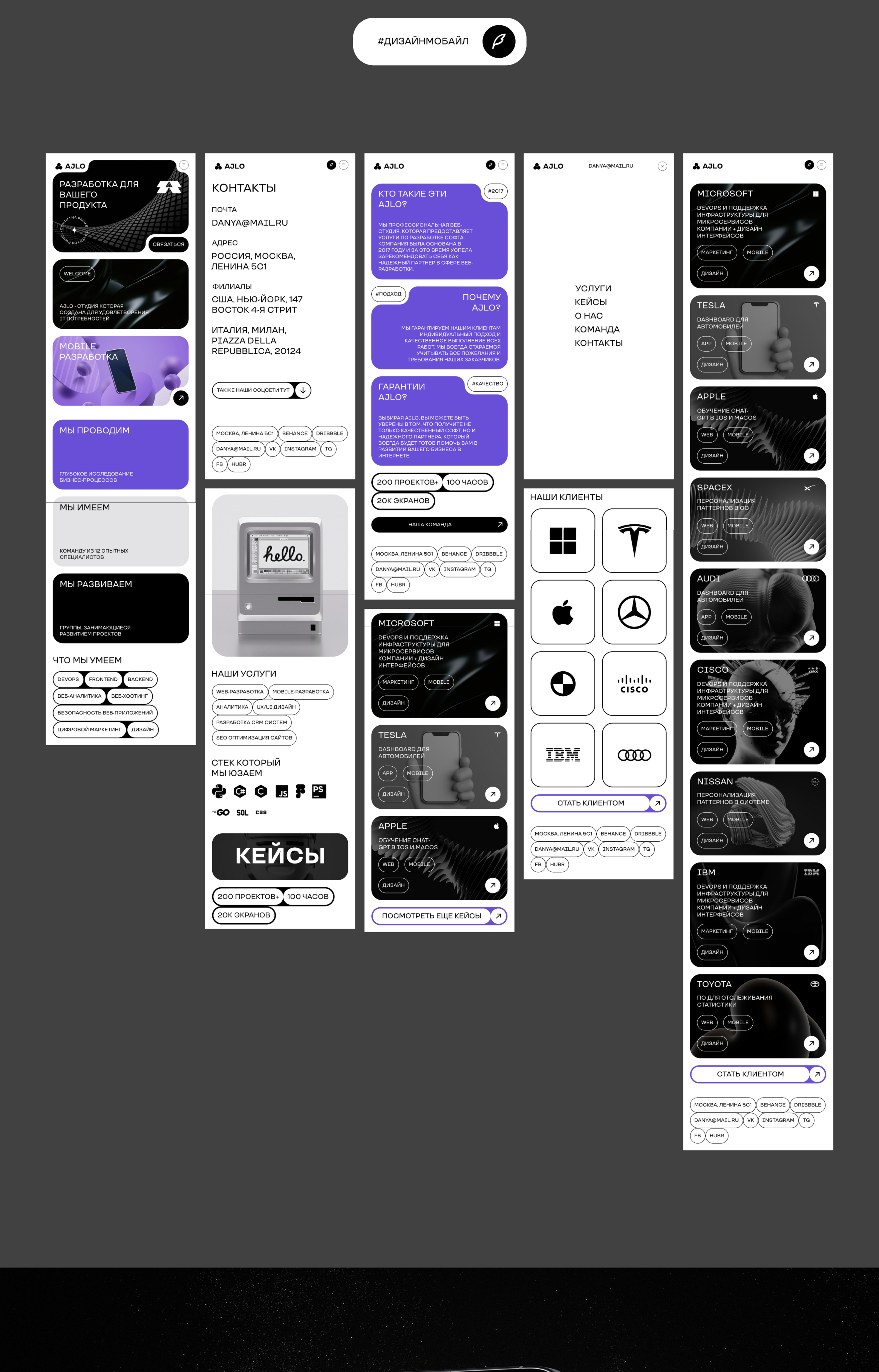 AJLO / Web-studio — Изображение №5 — Интерфейсы, Брендинг на Dprofile