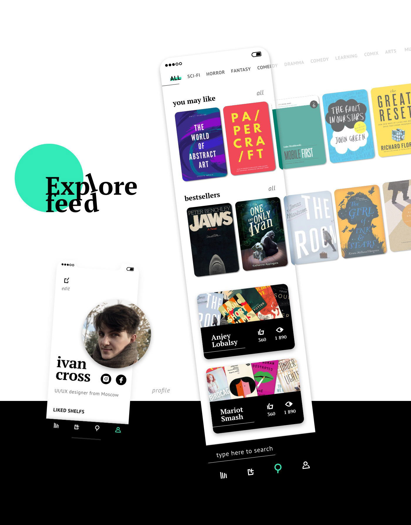 mylib app — Изображение №6 — Интерфейсы на Dprofile