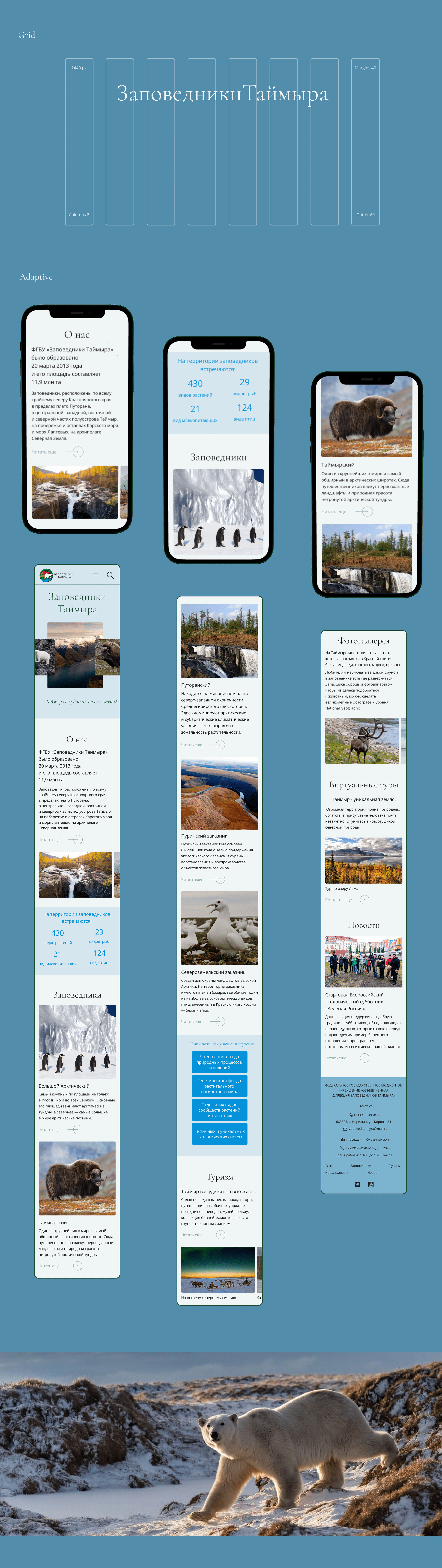 Concept design of the reserve's website — Изображение №3 — Интерфейсы на Dprofile