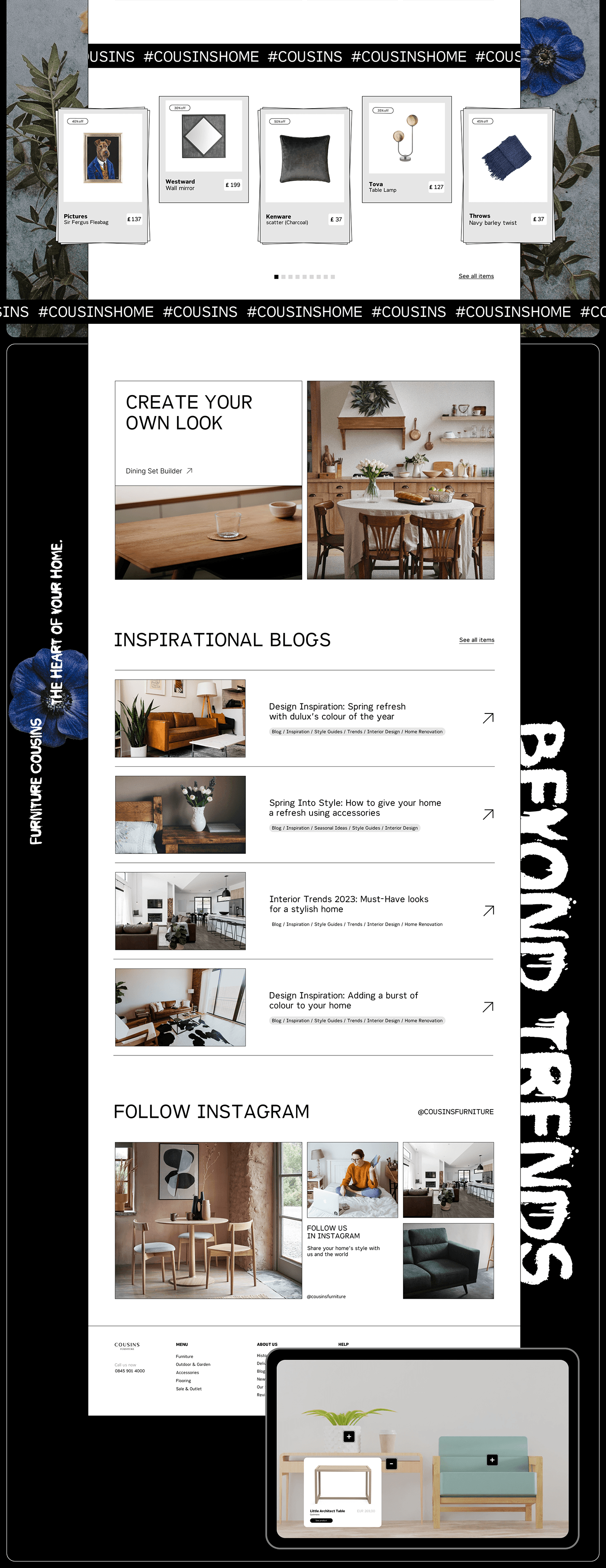 FURNITURE СOUSINS | E-commerce redesign — Изображение №2 — Интерфейсы, Графика на Dprofile