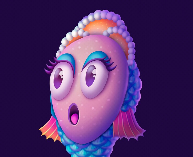 Fish princess — Иллюстрация на Dprofile