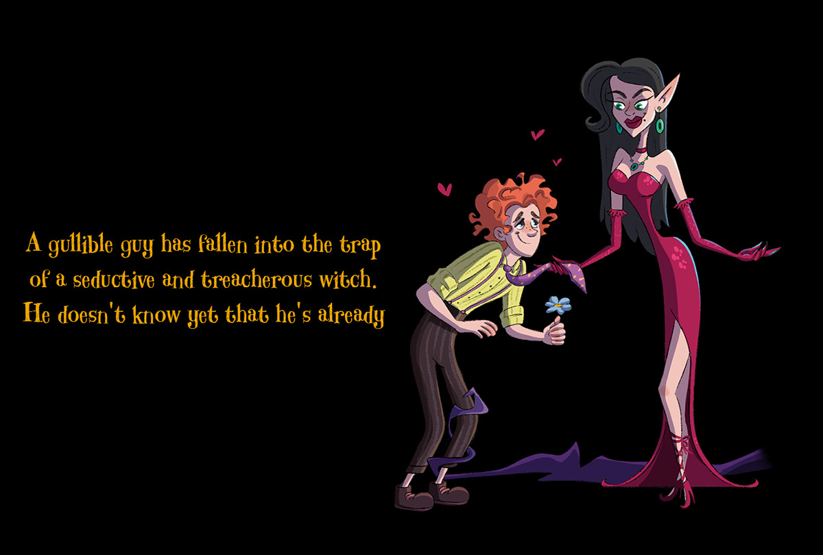 Witches a line of characters — Изображение №3 — Иллюстрация на Dprofile