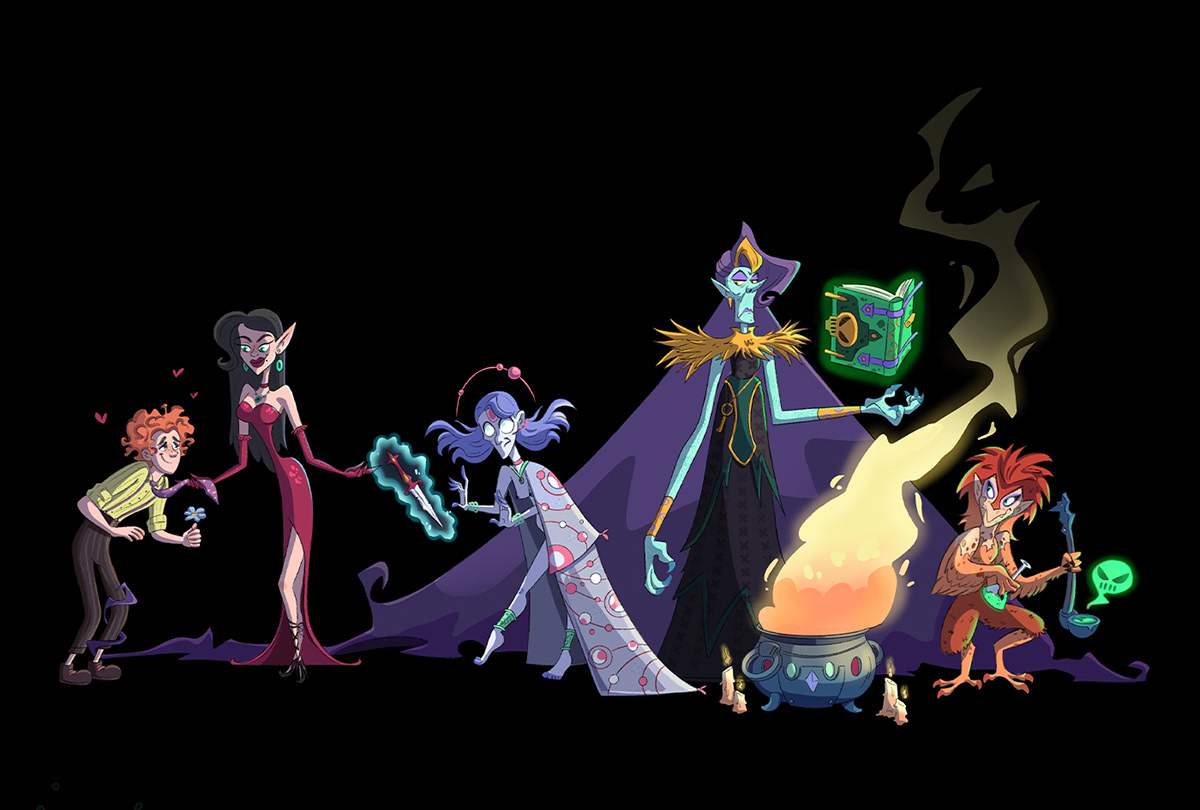 Witches a line of characters — Изображение №7 — Иллюстрация на Dprofile