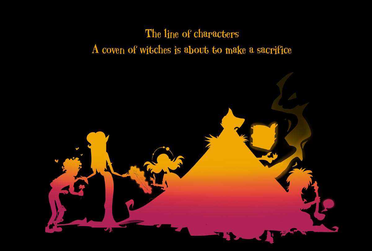 Witches a line of characters — Изображение №2 — Иллюстрация на Dprofile