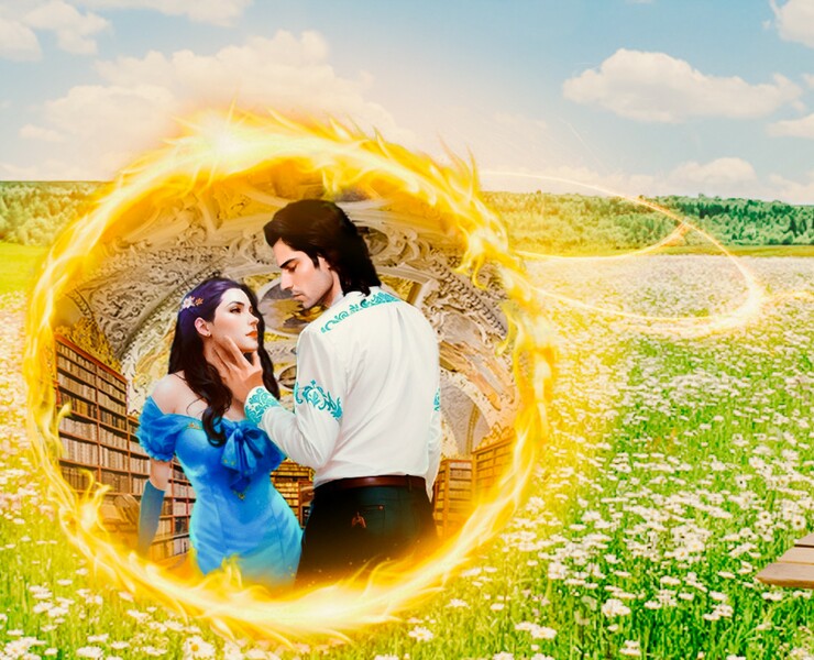 Баннер VK для читательского клуба писательницы на Dprofile