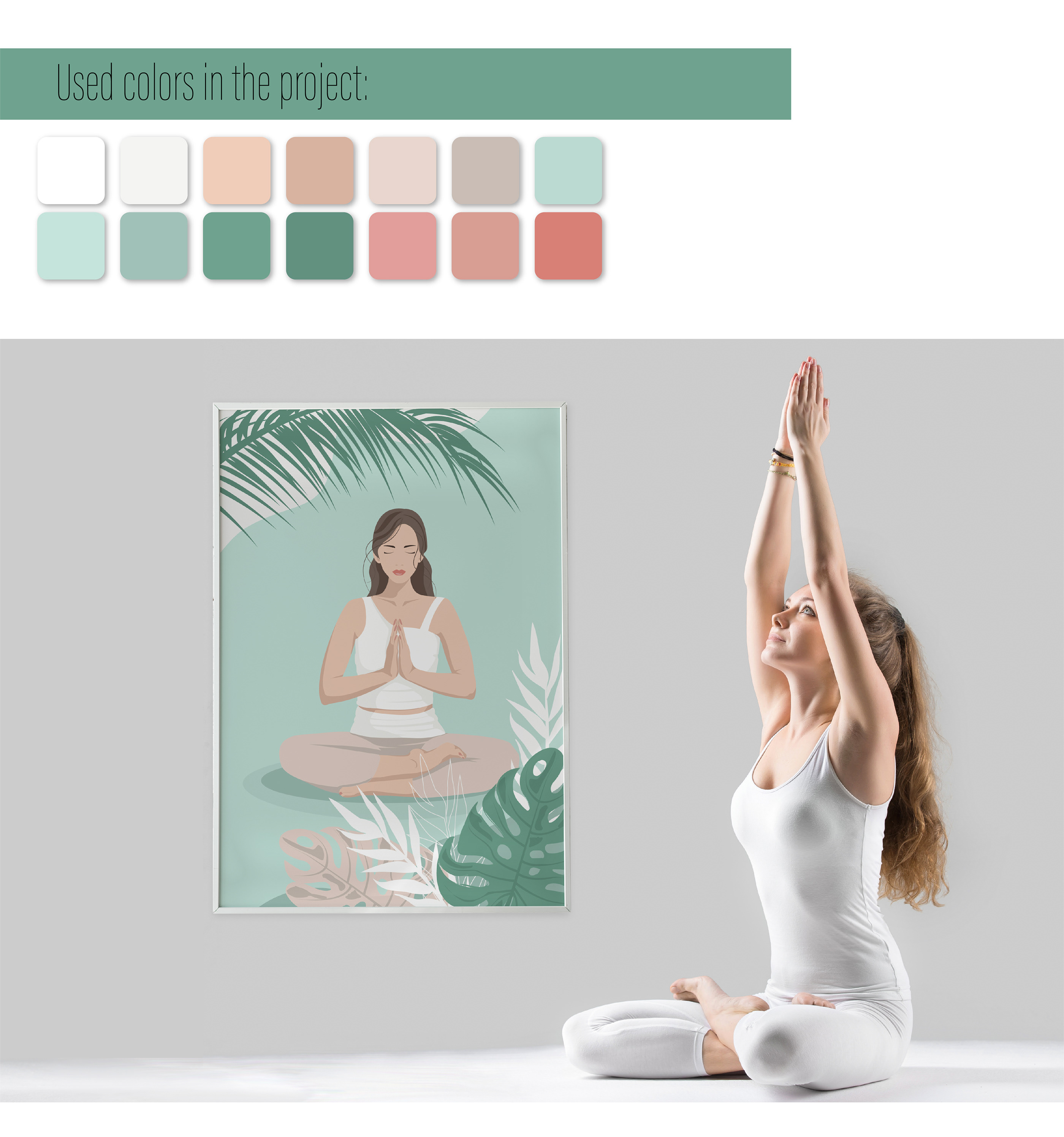 Poster for yoga studio — Изображение №3 — Иллюстрация, Графика на Dprofile