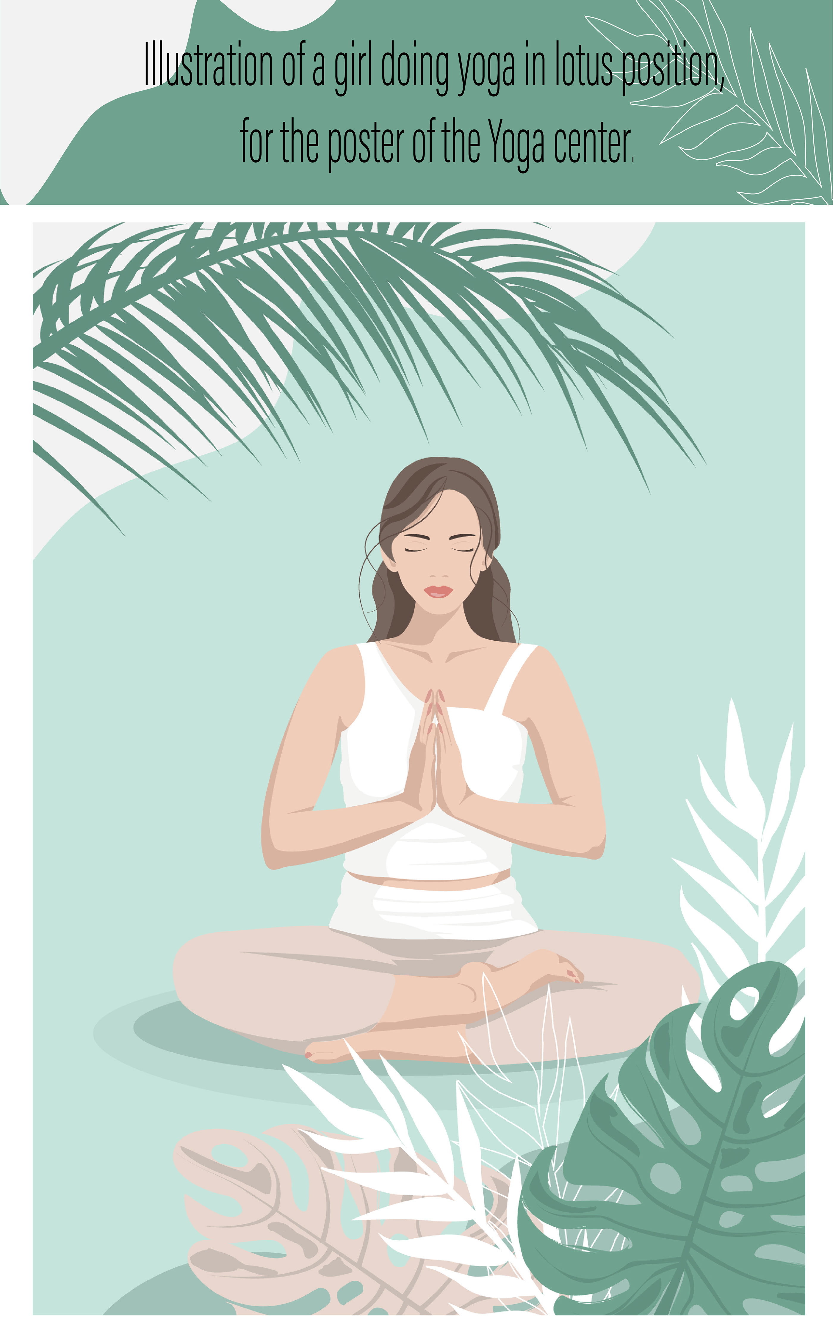 Poster for yoga studio — Изображение №1 — Иллюстрация, Графика на Dprofile