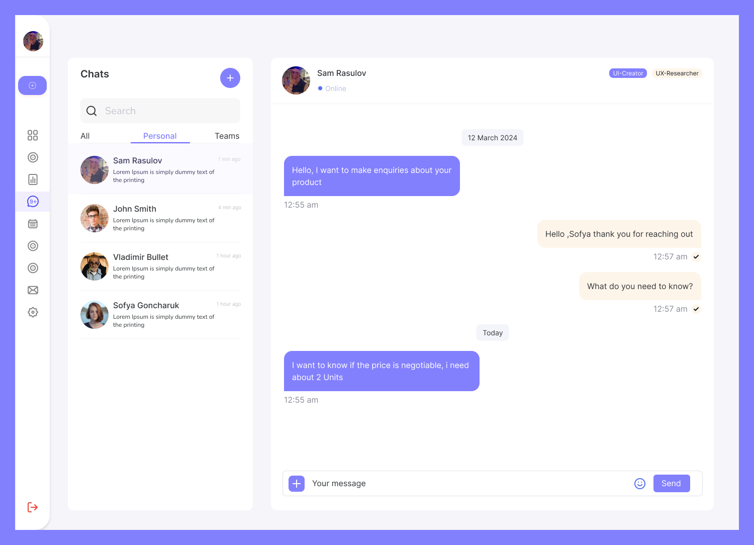 Jenta SaaS service — Изображение №12 — Интерфейсы на Dprofile
