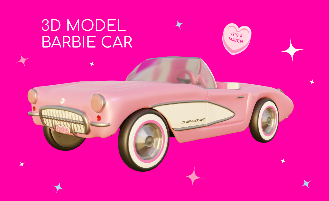 BARBIE CAR — Изображение №1 — Брендинг, 3D на Dprofile