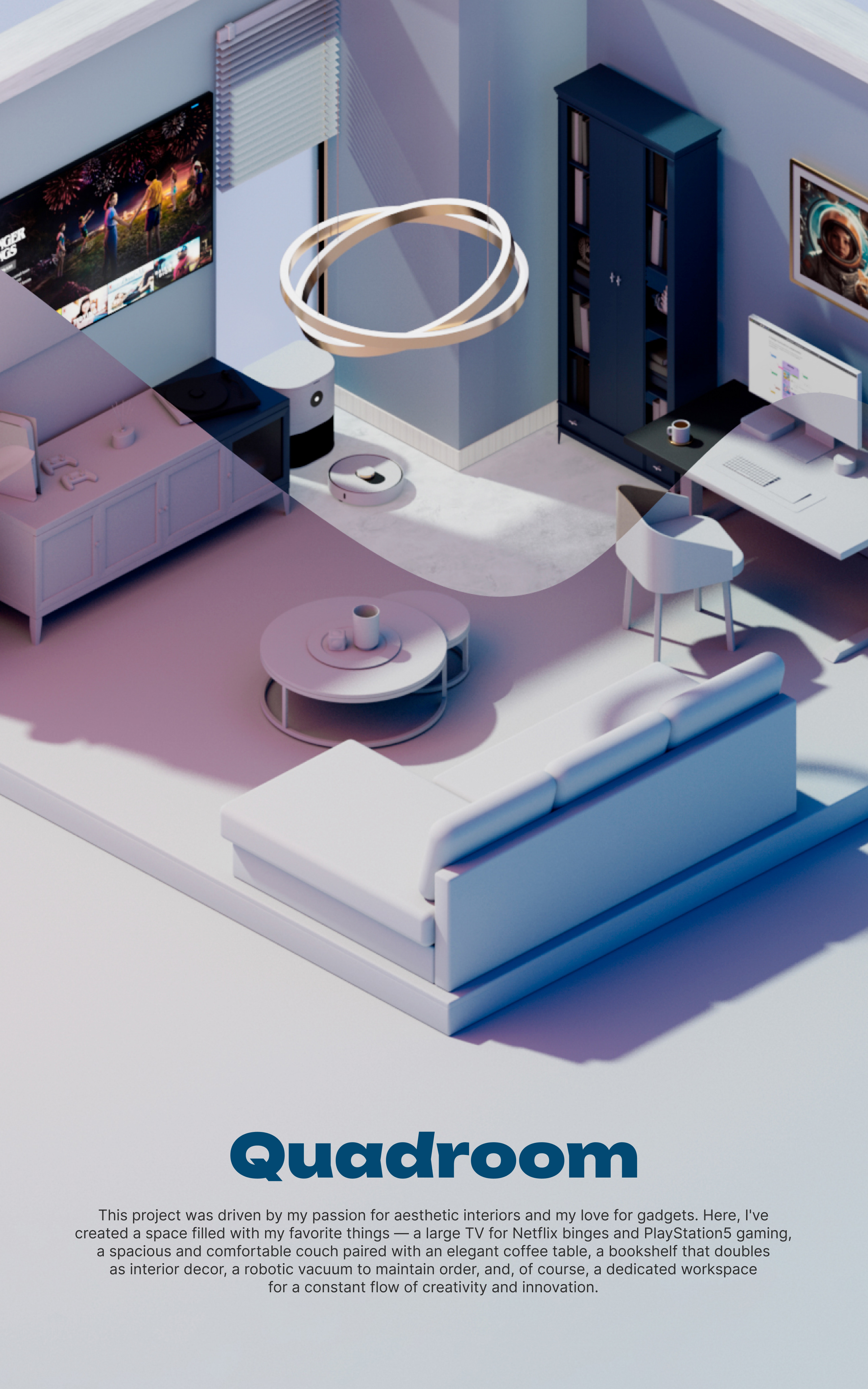QuadRoom_3D — Изображение №1 — Графика, 3D на Dprofile