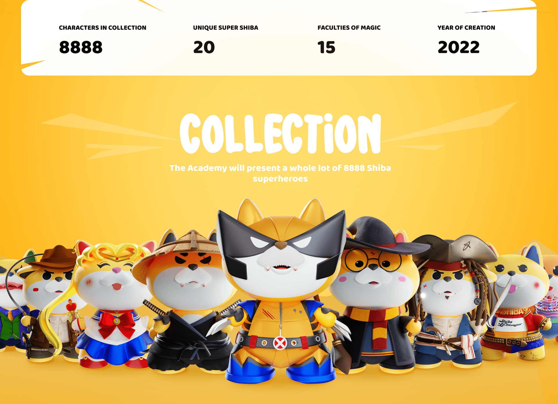 Shibacademy NFT collection — Изображение №2 — Графика, 3D, Анимация на Dprofile