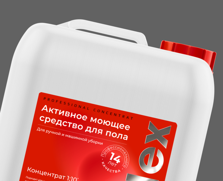 Этикетка/упаковка для бытовой химии/моющее средство для пола — Брендинг, Графика на Dprofile