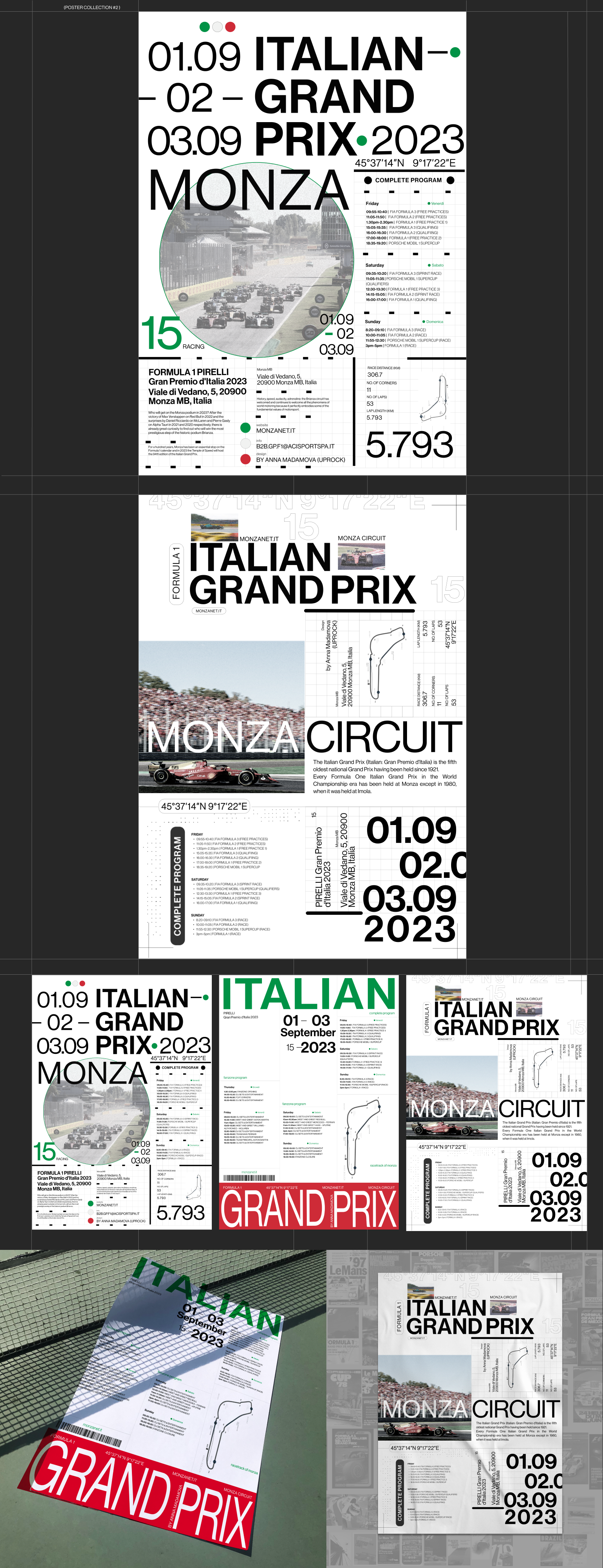 ITALIAN GRAN PRIX 2023 |Poster collection — Изображение №3 — Графика на Dprofile