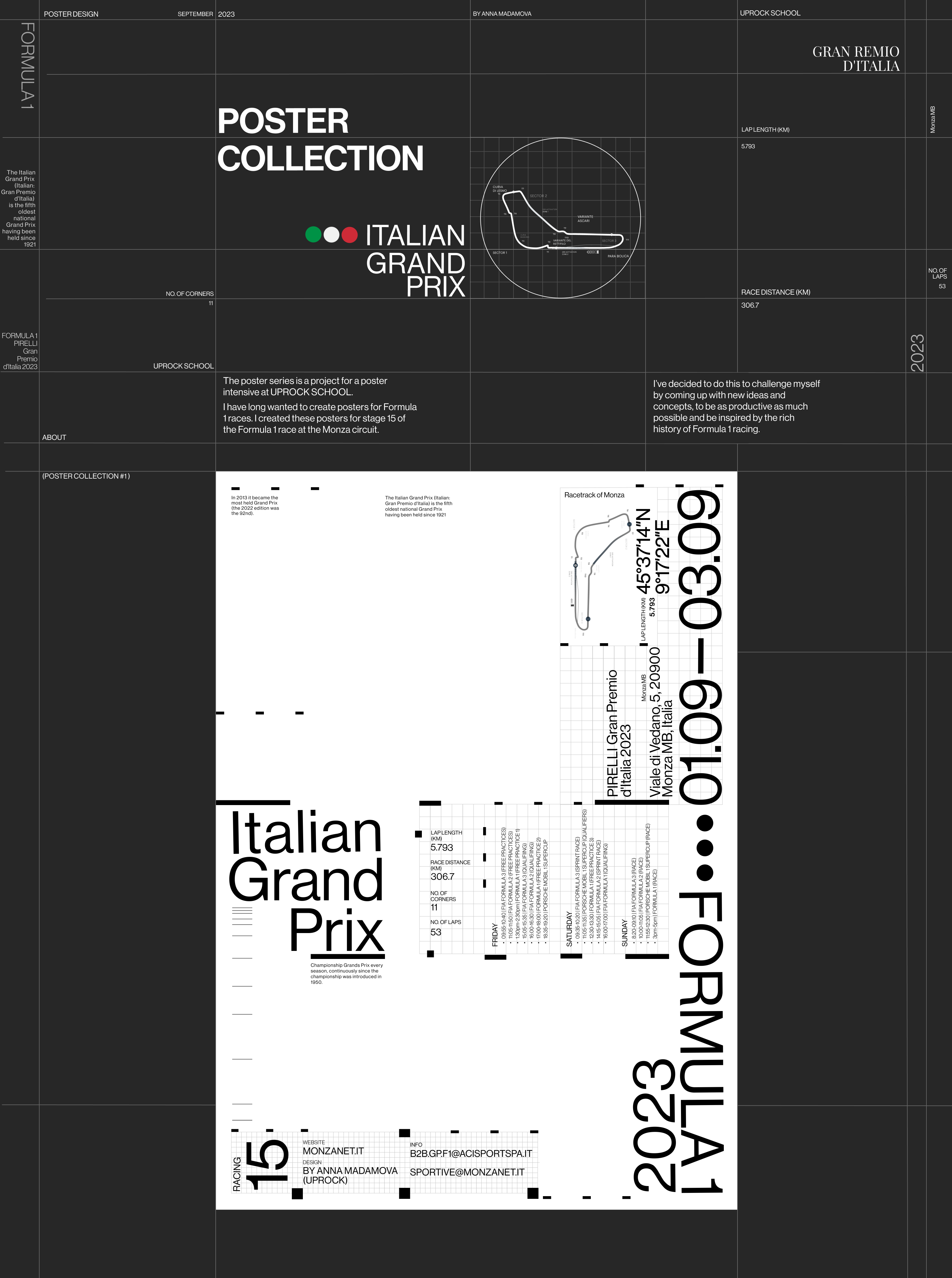ITALIAN GRAN PRIX 2023 |Poster collection — Изображение №1 — Графика на Dprofile